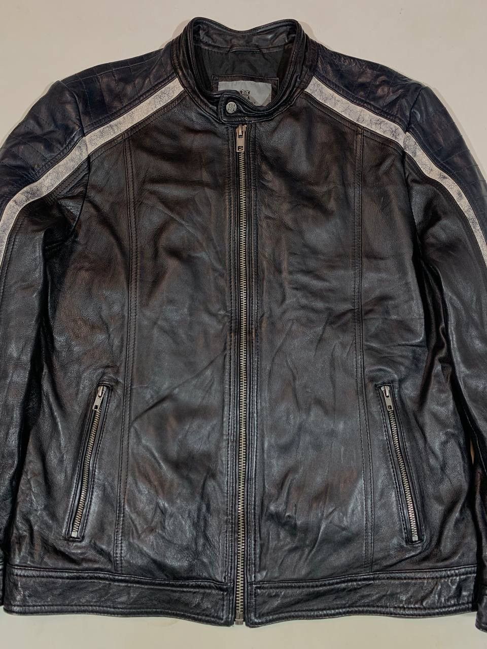 Other Lakeland Leather Racing Biker Jacket Size US L / EU 52-54 / 3 - 2 Thumbnail