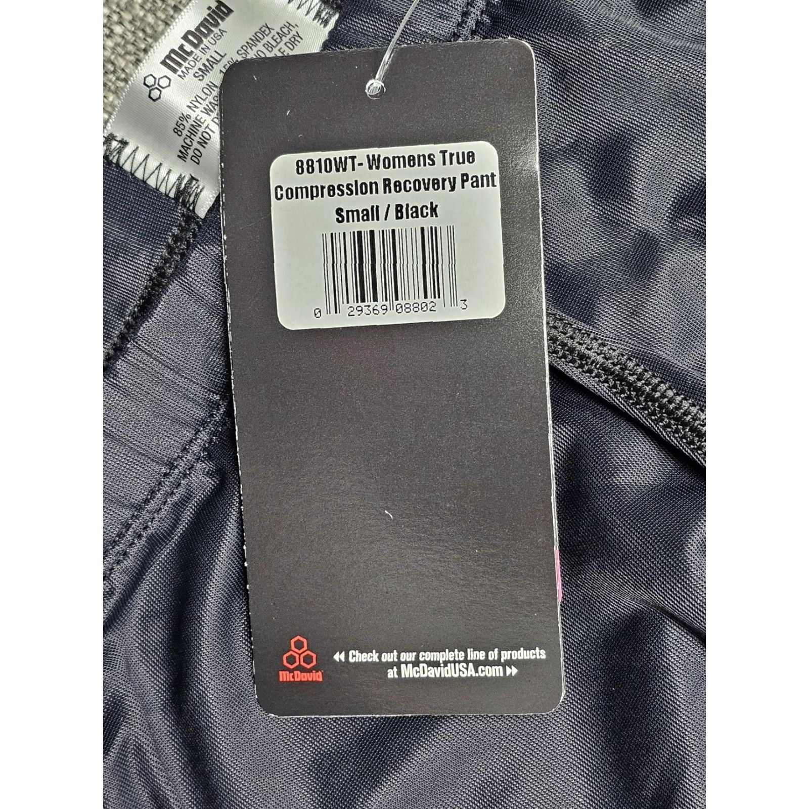 Vintage McDavid Pants Womens Small Black True Compression Recovery Leggings Made USA Size 28" / US 6 / IT 42 - 4 Thumbnail