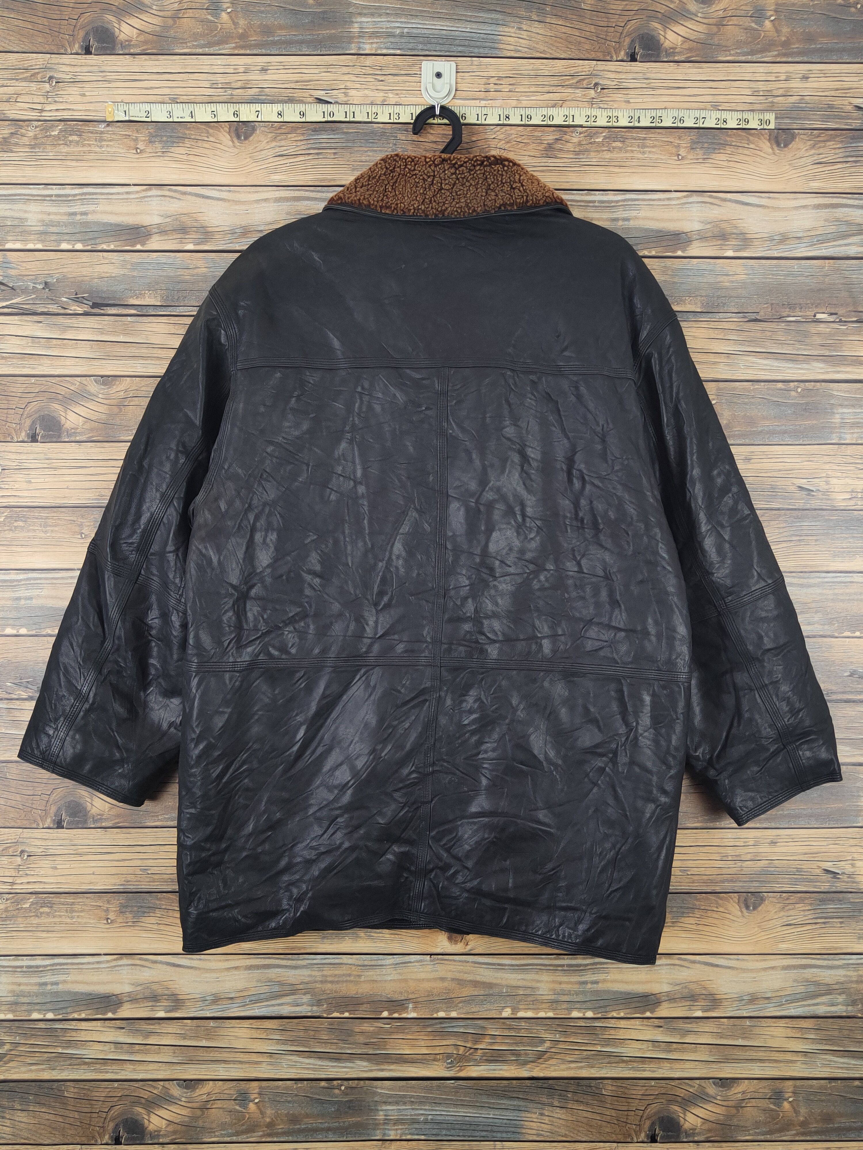London Fog London Fog vintage Black Leather Jackets #W1120 Size US L / EU 52-54 / 3 - 9 Thumbnail