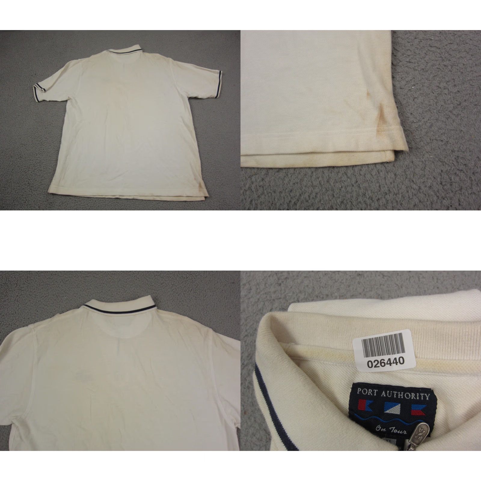 Port Authority Miller Lite Polo Shirt Adult XL White Port Authority Polo Mens 90s 80s Golf Rugby Casual Business Short Sleeve Knit Cotton Logo Spread Collar Size US XL / EU 56 / 4 - 9 Thumbnail