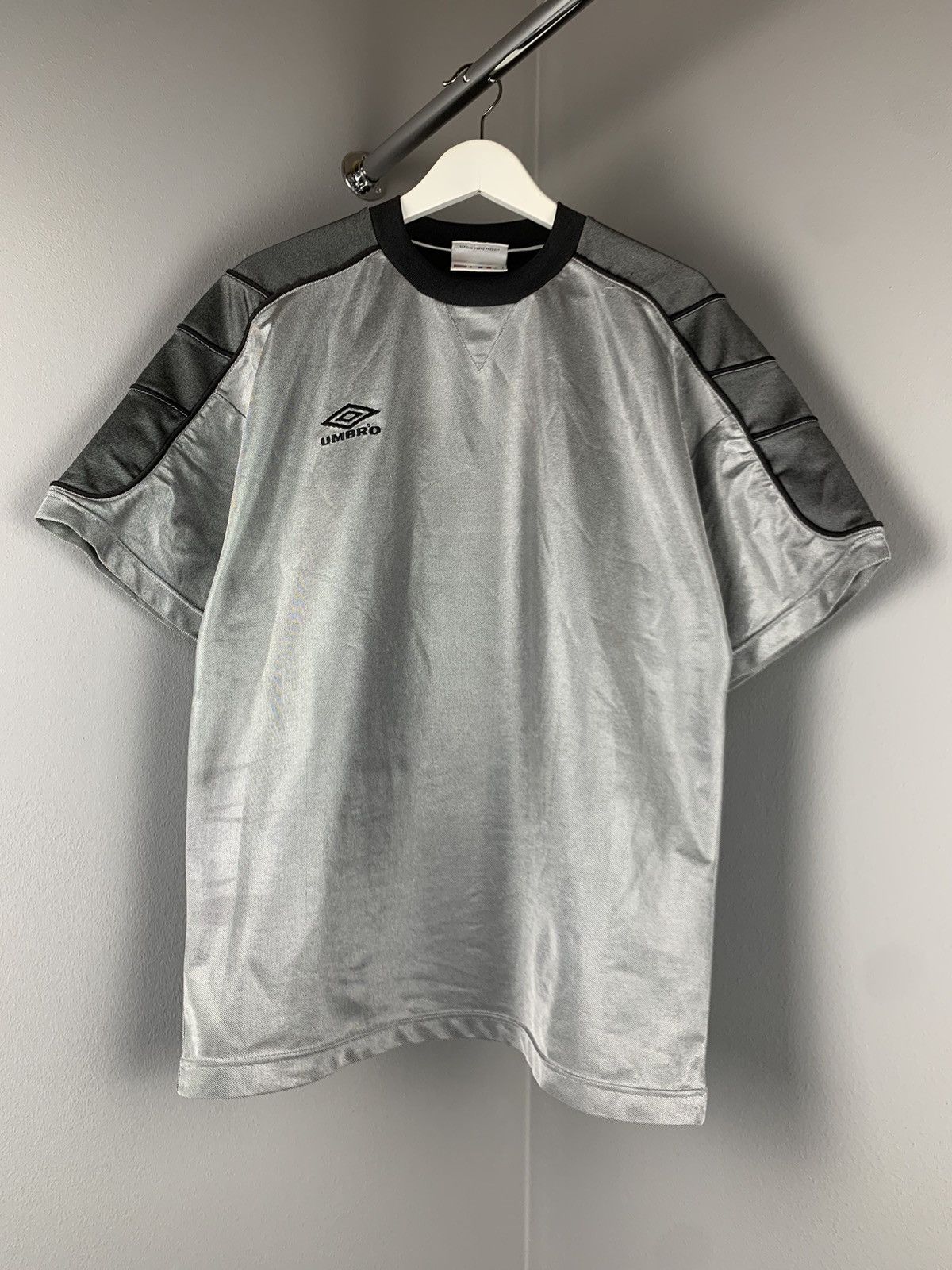 Vintage Very Rare Jersey Umbro Vintage Silver Blockcore Very Style ️