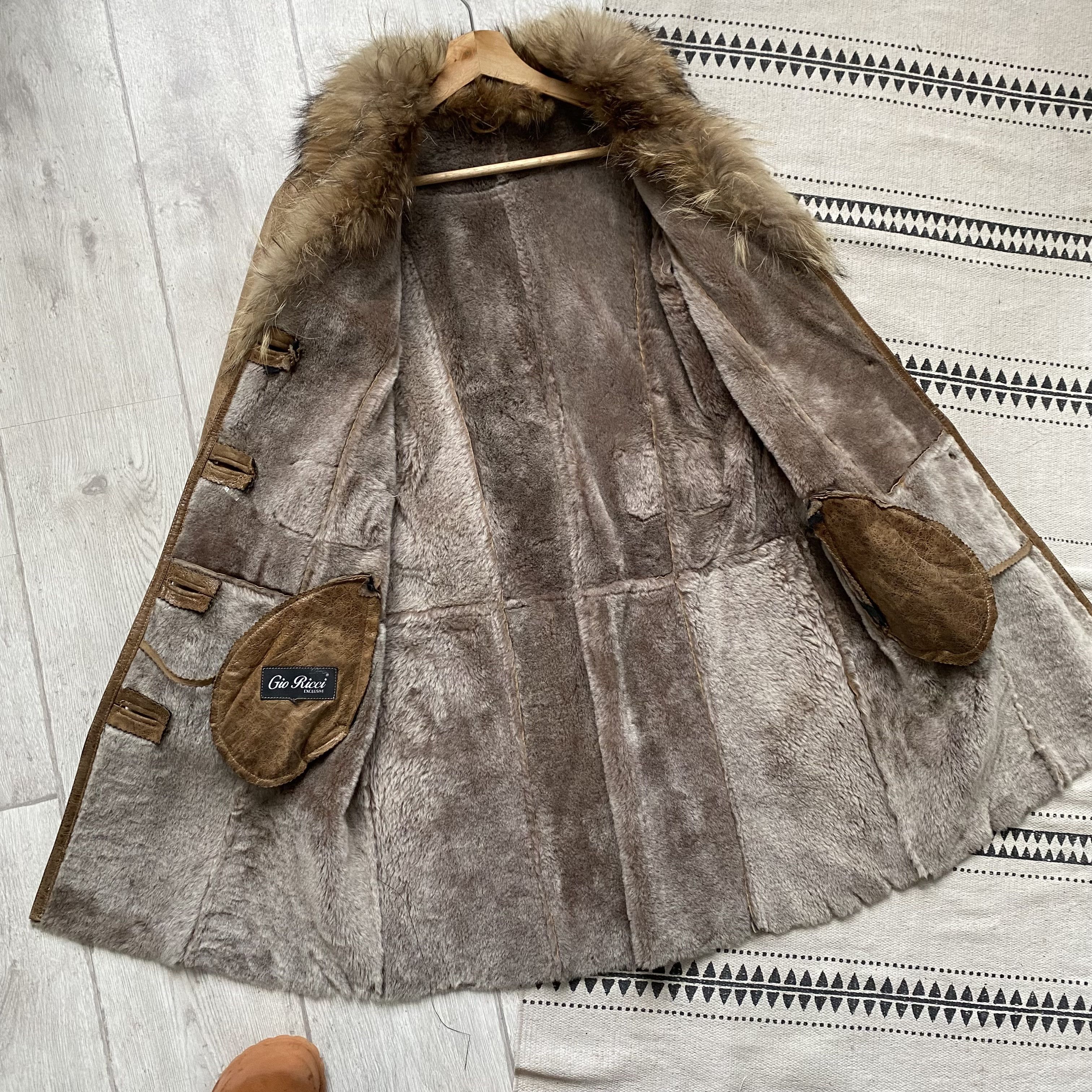 If Six Was Nine Y2K Vintage 2000s Real Fur Shepkins coat bandage Avant-garde Size L / US 10 / IT 46 - 14 Thumbnail
