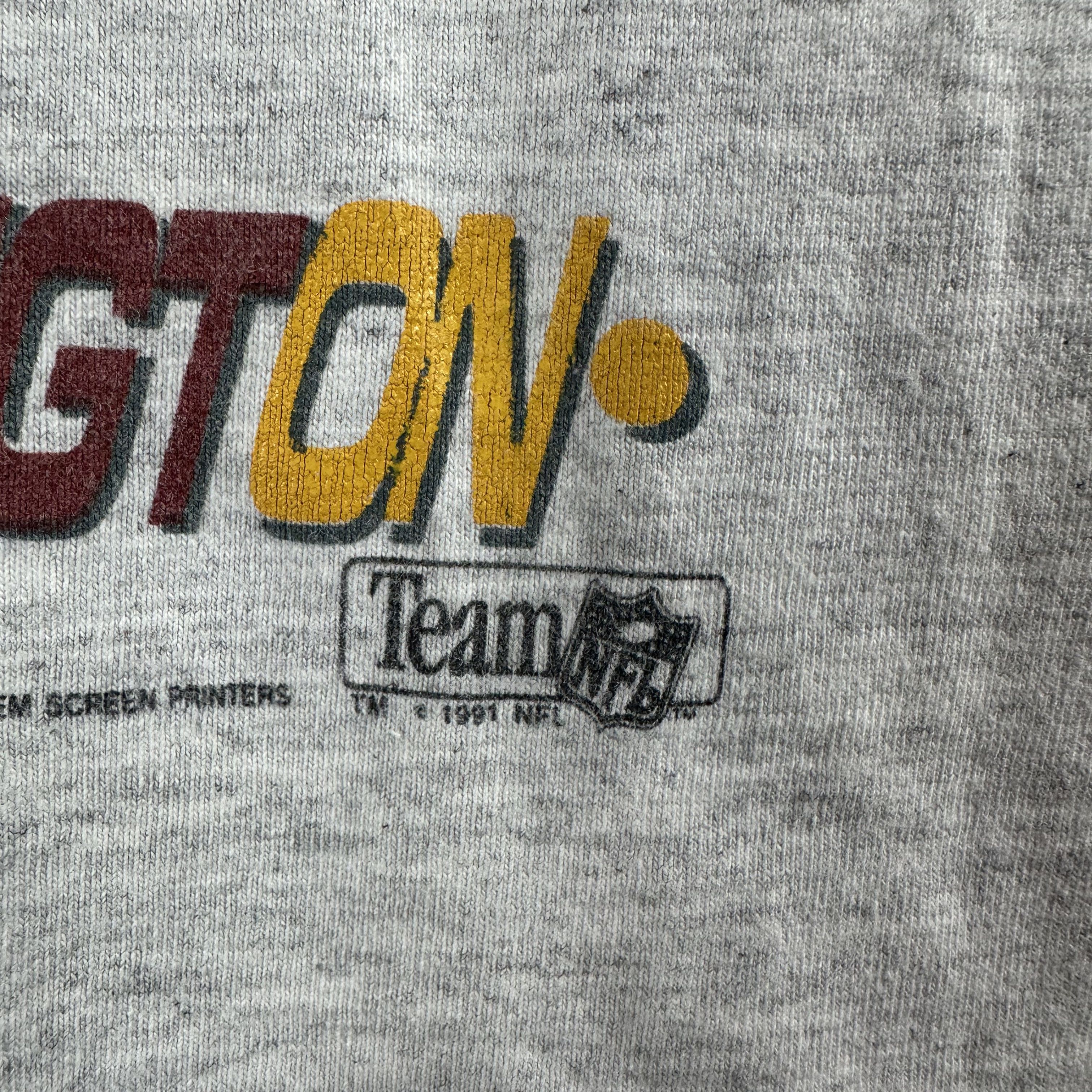 Vintage 1991 Washington Redskins Aerial Assault AOP NFL T-shirt Size US L / EU 52-54 / 3 - 6 Thumbnail