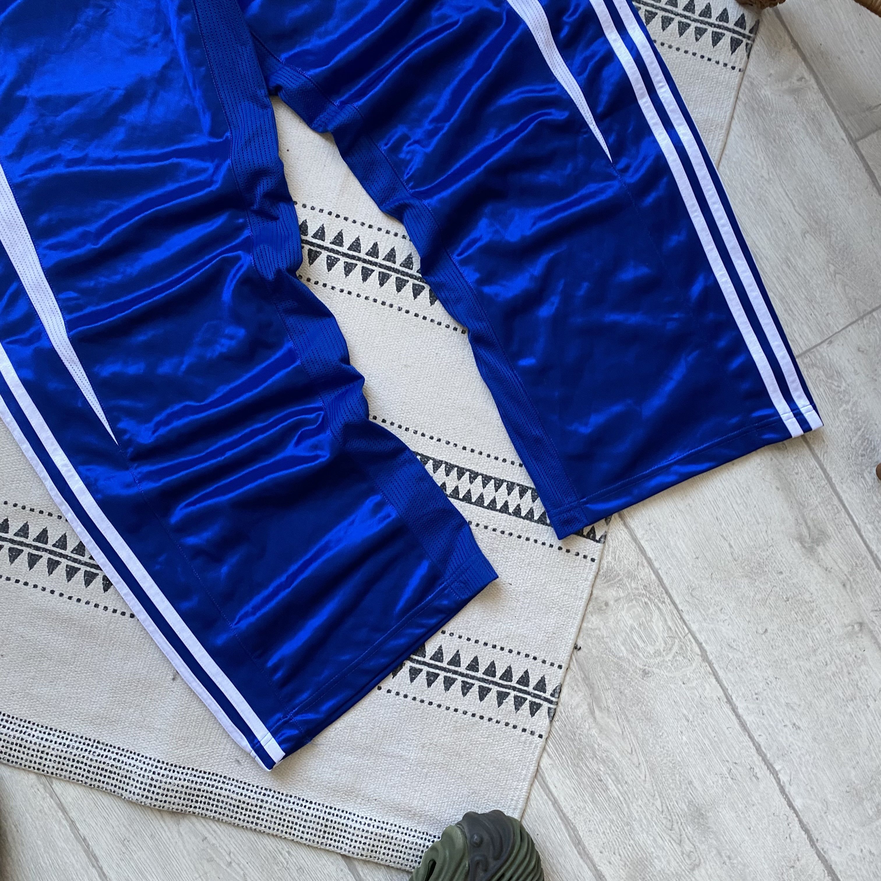Adidas 🐟 Vintage 00s Adidas Nylon track baggy pants three sriped Size US 34 / EU 50 - 3 Thumbnail