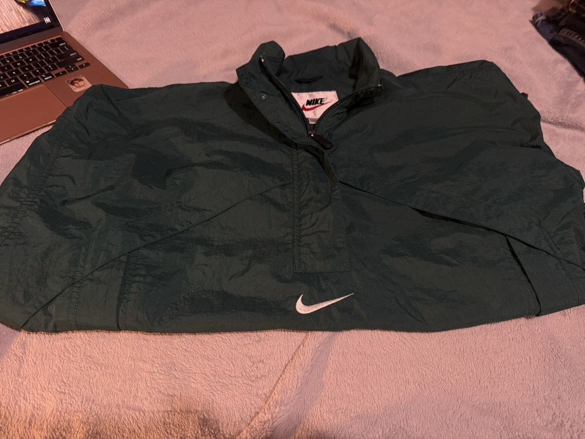 Nike Vintage 90s Nike dark green track top Size US L / EU 52-54 / 3 - 2 Thumbnail