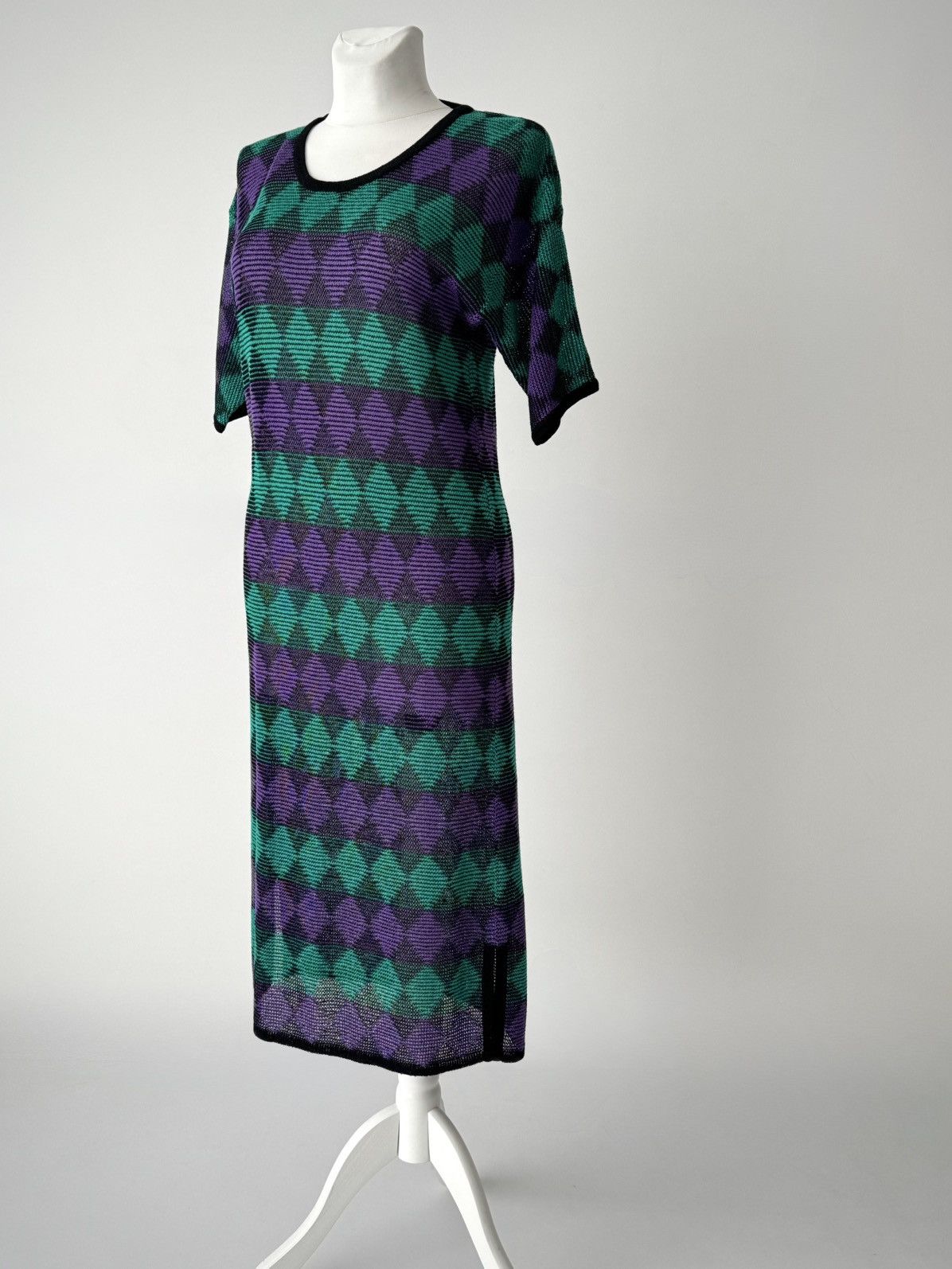 Issey Miyake Vintage 1970s Issey Miyake 'All Style Co.' Knit Maxi Dress Size M / US 6-8 / IT 42-44 - 3 Thumbnail