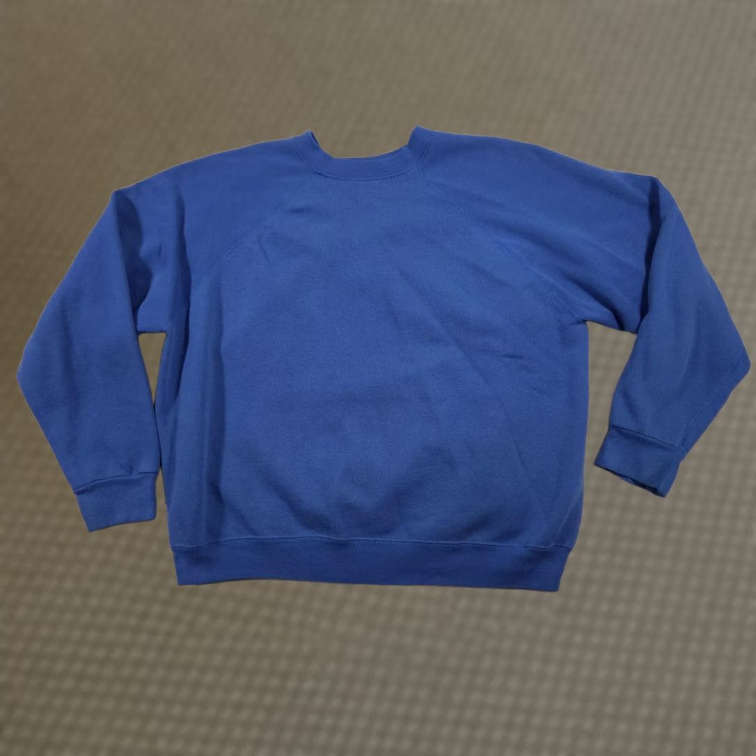 Tultex VINTAGE Sweatshirt Womens 2X Blue Crewneck Pullover Made in USA 90s Sweat Appeal Tultex Cotton Polyester Crewneck Mens Womens Girls Boys Size XXL / US 16-18 / IT 52-54 - 1 Thumbnail