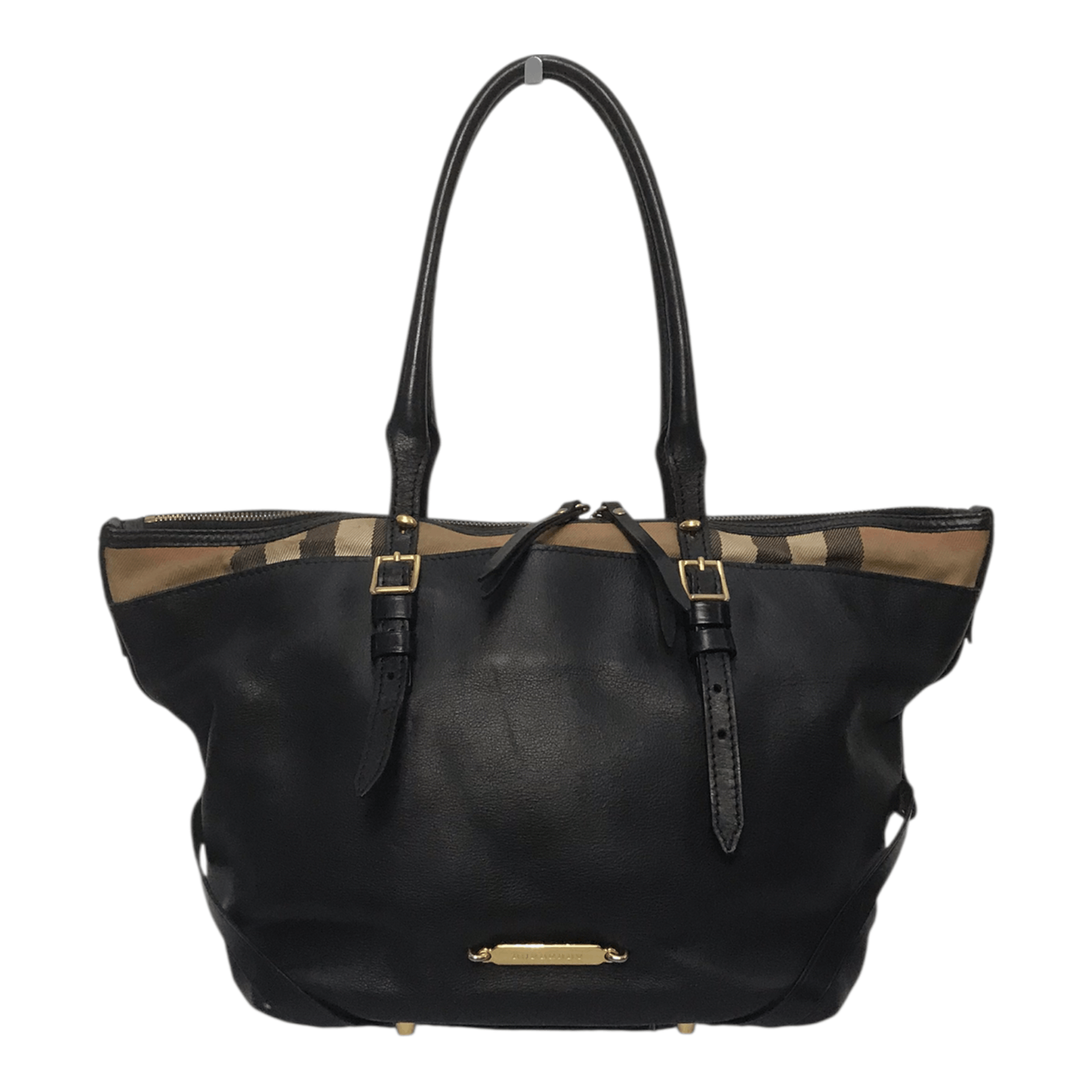 Burberry Burberry Leather Nova Check Handbag Size ONE SIZE - 8 Thumbnail