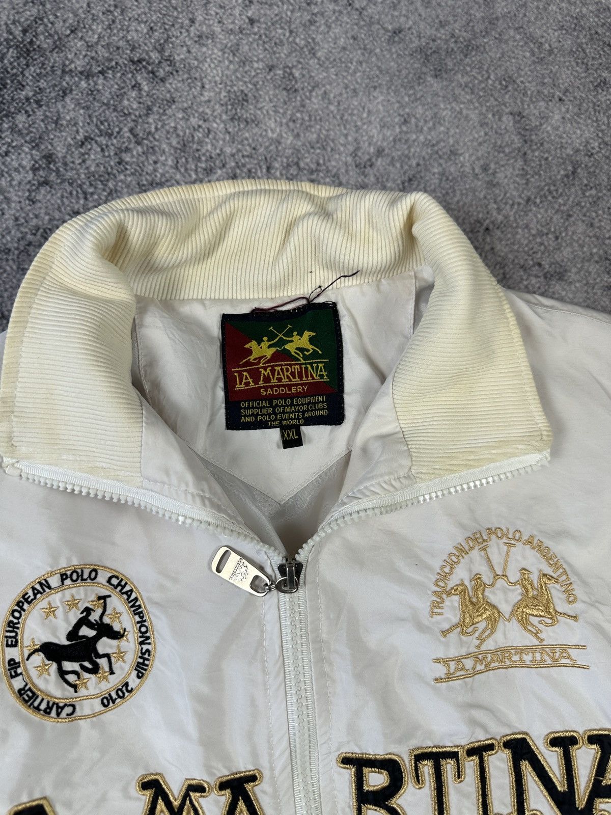 La Martina Vintage La Martina Big Logo Zip Up Jacket Streetwear Rare XL Size US XL / EU 56 / 4 - 3 Thumbnail