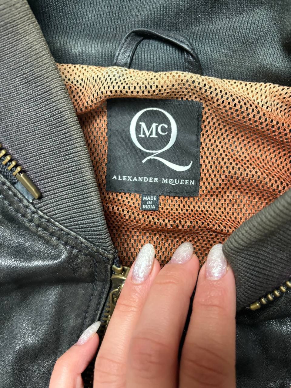 Alexander McQueen × Vintage Vintage Y2K Alexander McQueen Leather Jacket Size US M / EU 48-50 / 2 - 7 Thumbnail