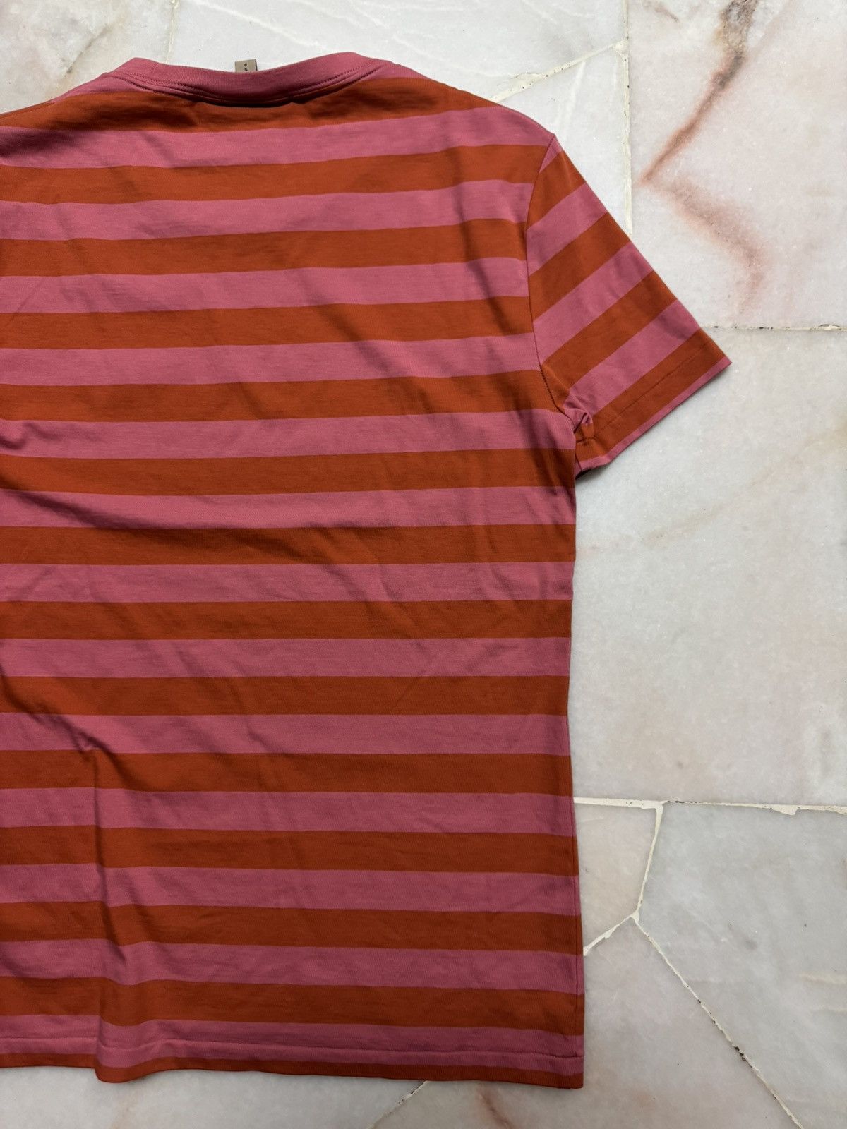 Burberry BURBERRY STRIPE EMBROIDERY LOGO TSHIRT Size US S / EU 44-46 / 1 - 14 Thumbnail