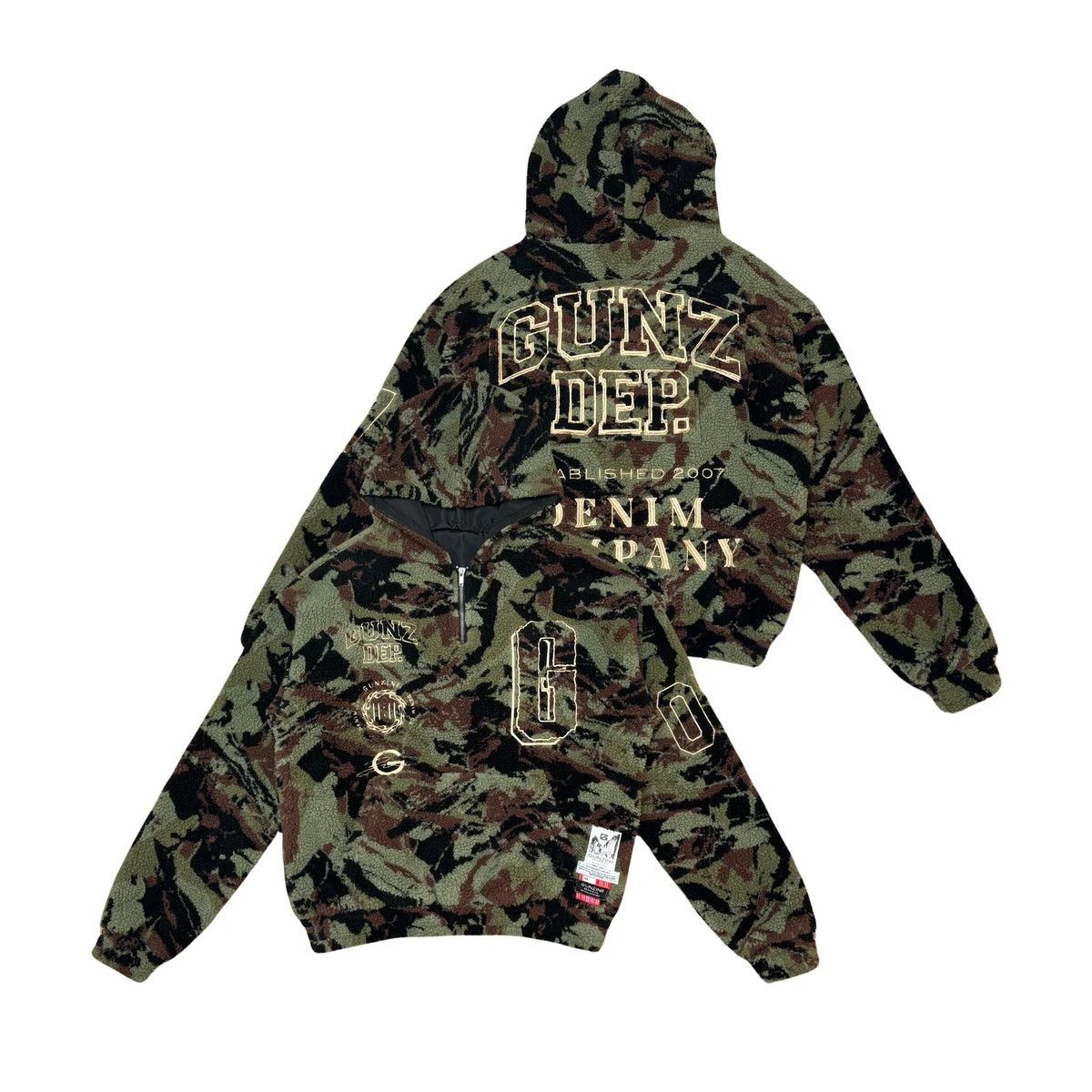 Other Gunzinii Gunz Dept. Camo Quarter-Zip Hoodie [Size XS] Size US XS / EU 42 / 0 - 1 Thumbnail