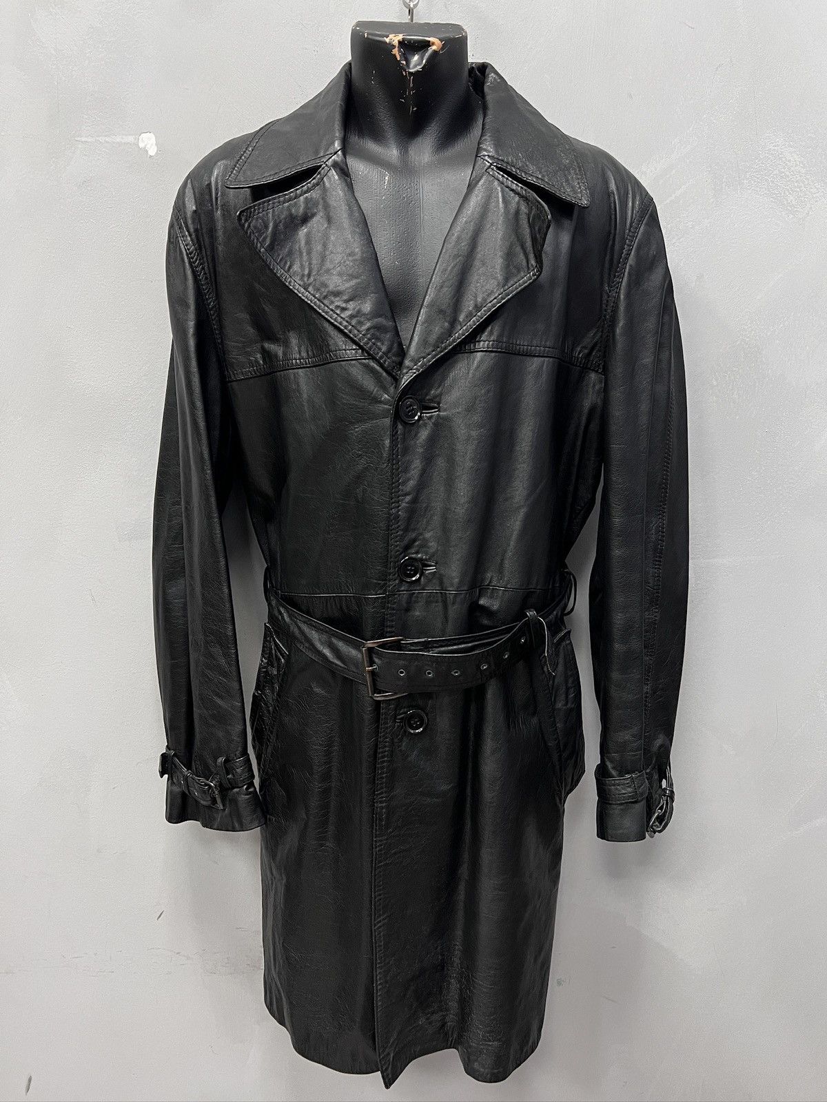 14th addiction style leather black coat jacket hype gothic
