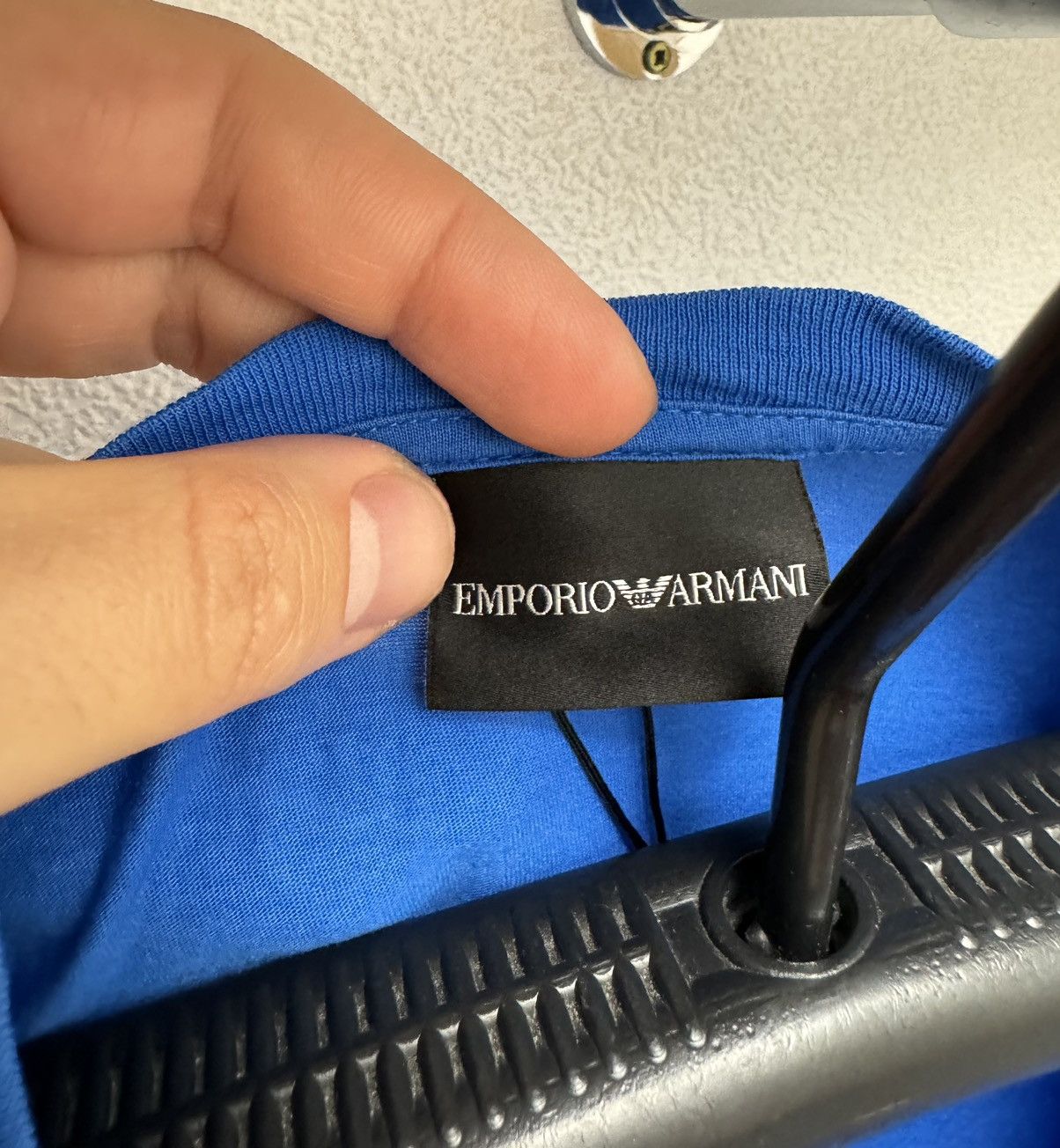 Emporio Armani Emporio Armani big logo t-shirt L sz Size US L / EU 52-54 / 3 - 8 Thumbnail