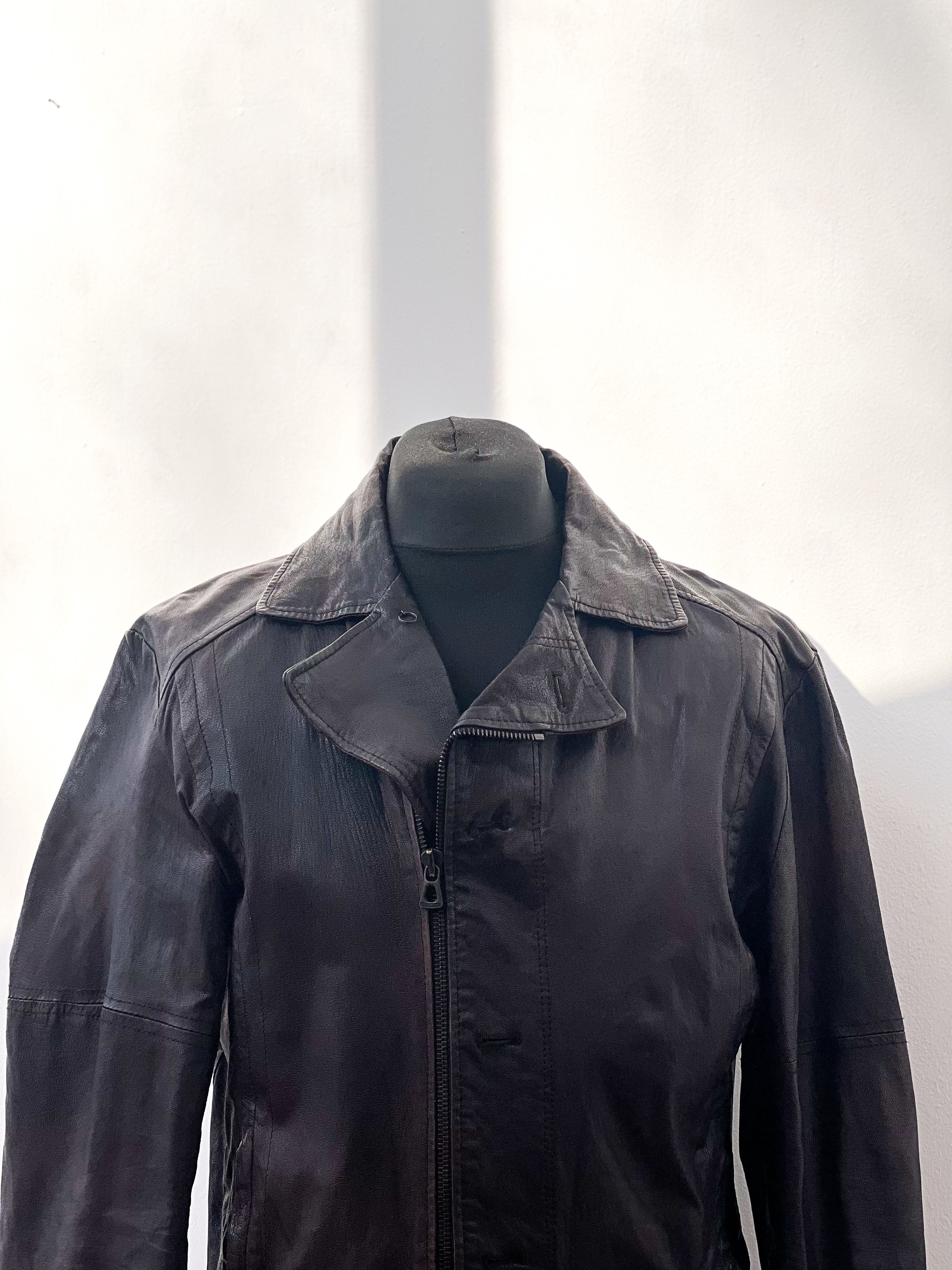 Hugo Boss × Vintage Hugo Boss Orange vintage leather jacket Size US L / EU 52-54 / 3 - 9 Thumbnail