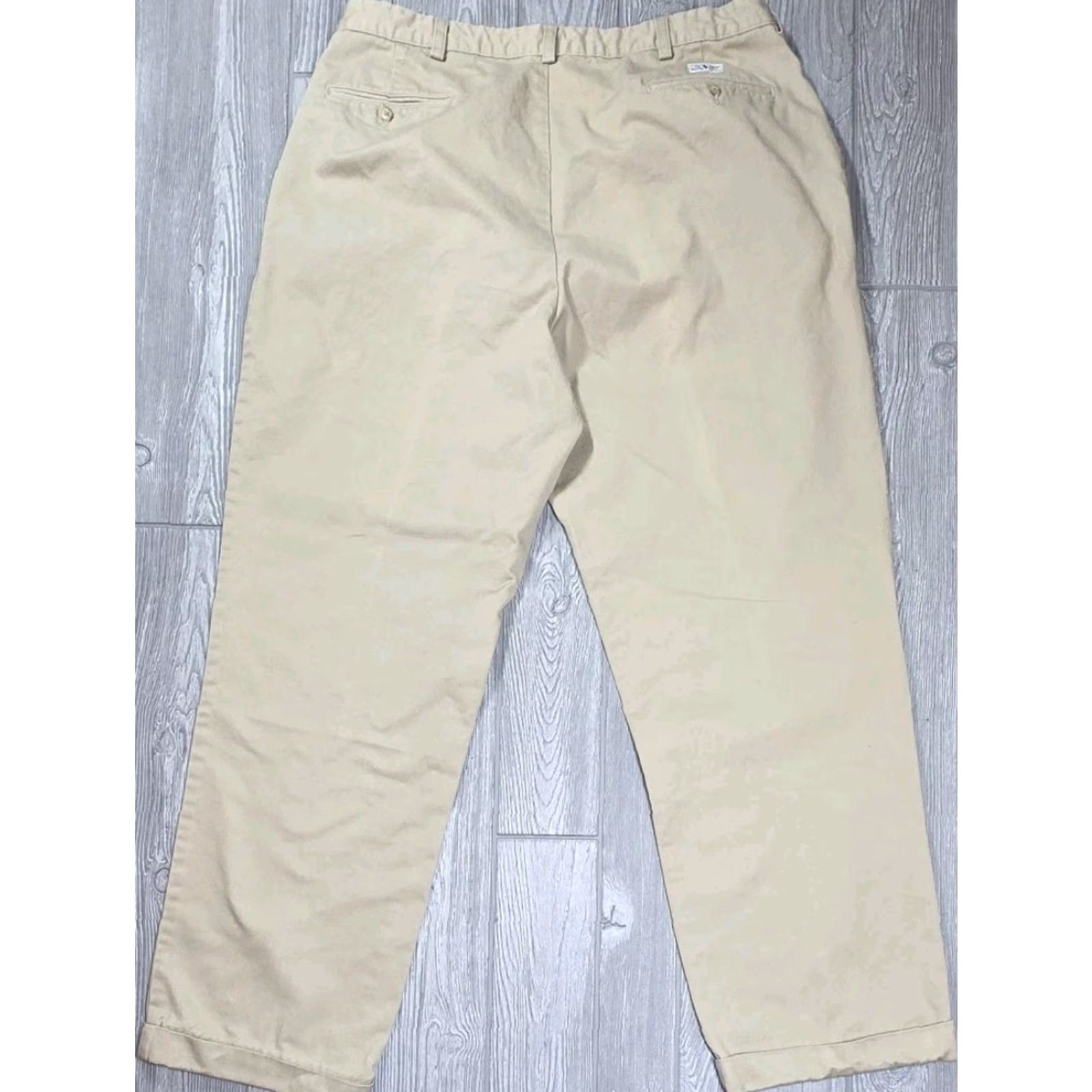 Polo Ralph Lauren VINTAGE Polo Ralph Lauren Mens Pleated Beige Hammond Chino 38x34 actual 36x31 Polo Ralph Lauren Andrew Chino Pant 90s Grunge Preppy Officer Men's Size US M / EU 48-50 / 2 - 3 Thumbnail