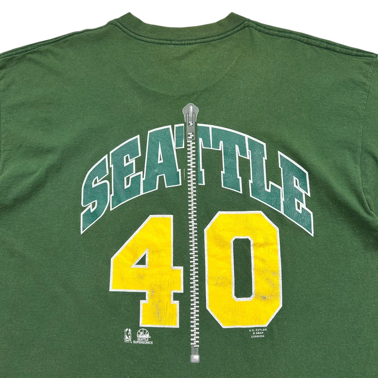 NBA VTG 90s SEATTLE SUPERSONICS KEMP #40 TAZ WARNER BROS 1995 Size US XL / EU 56 / 4 - 4 Thumbnail
