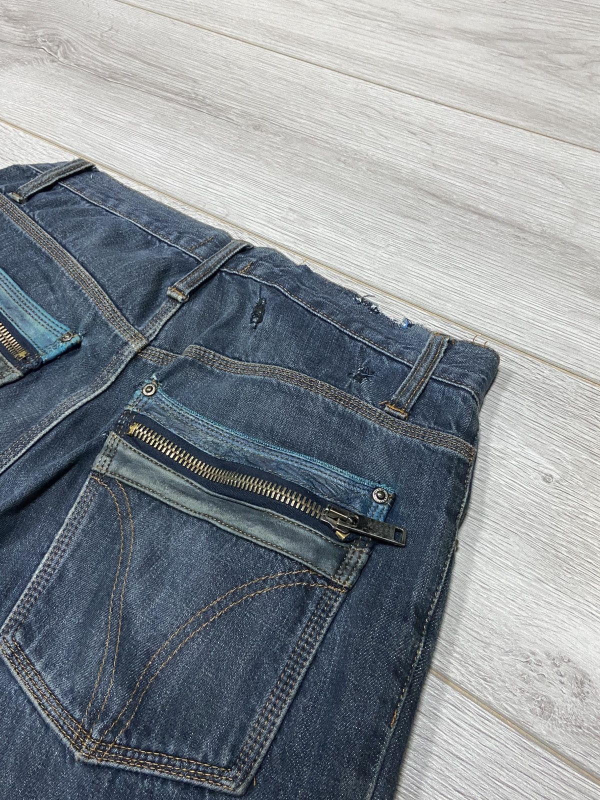 Dolce & Gabbana Dolce&Gabbana Y2K vintage zippers belted denim pants jeans Size US 32 / EU 48 - 12 Thumbnail