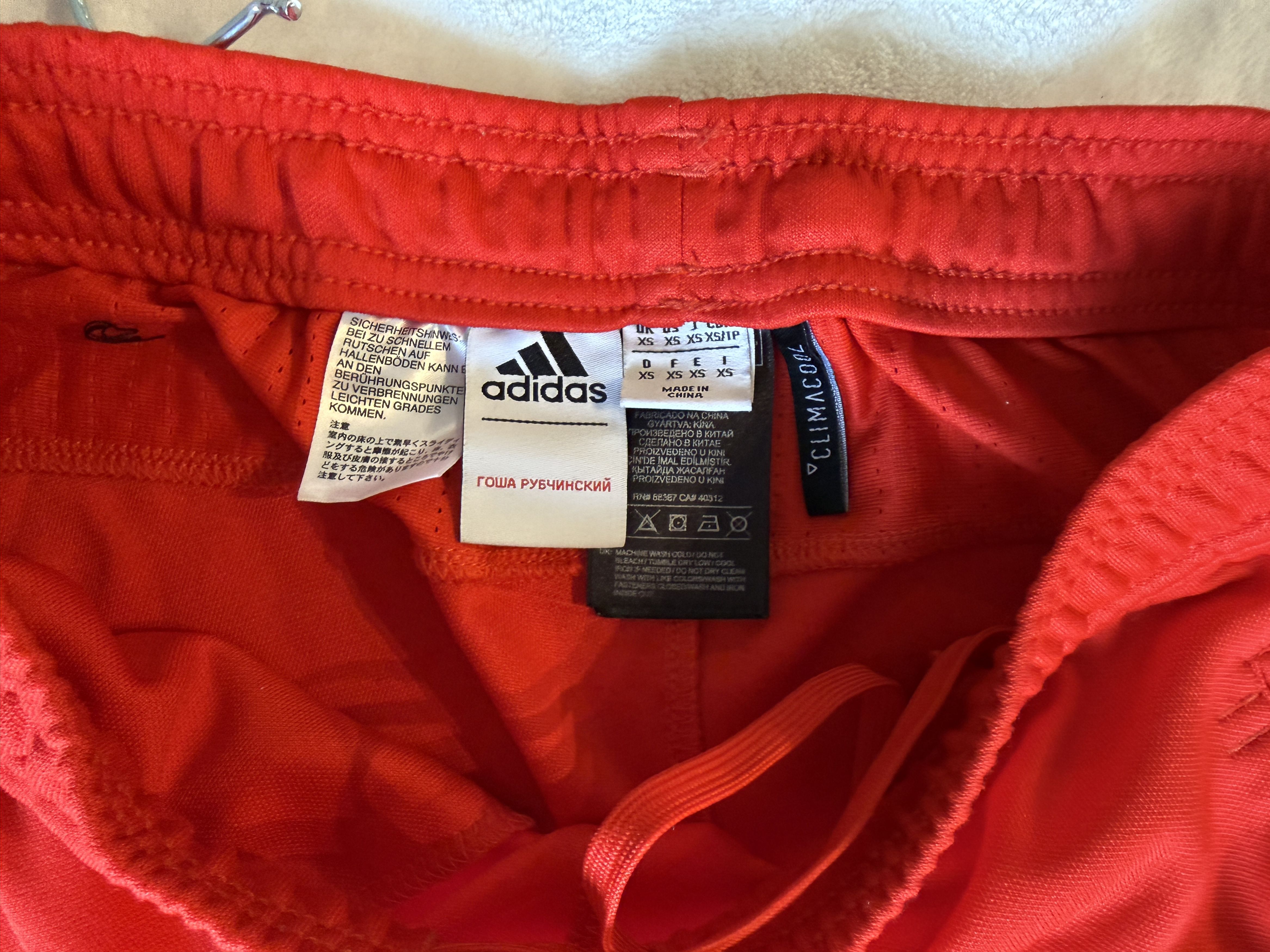 Adidas ADIDAS x GOSHA RUBCHINSKY Men's Track Pants ClimaCool Red Size US 26 / EU 42 - 2 Thumbnail