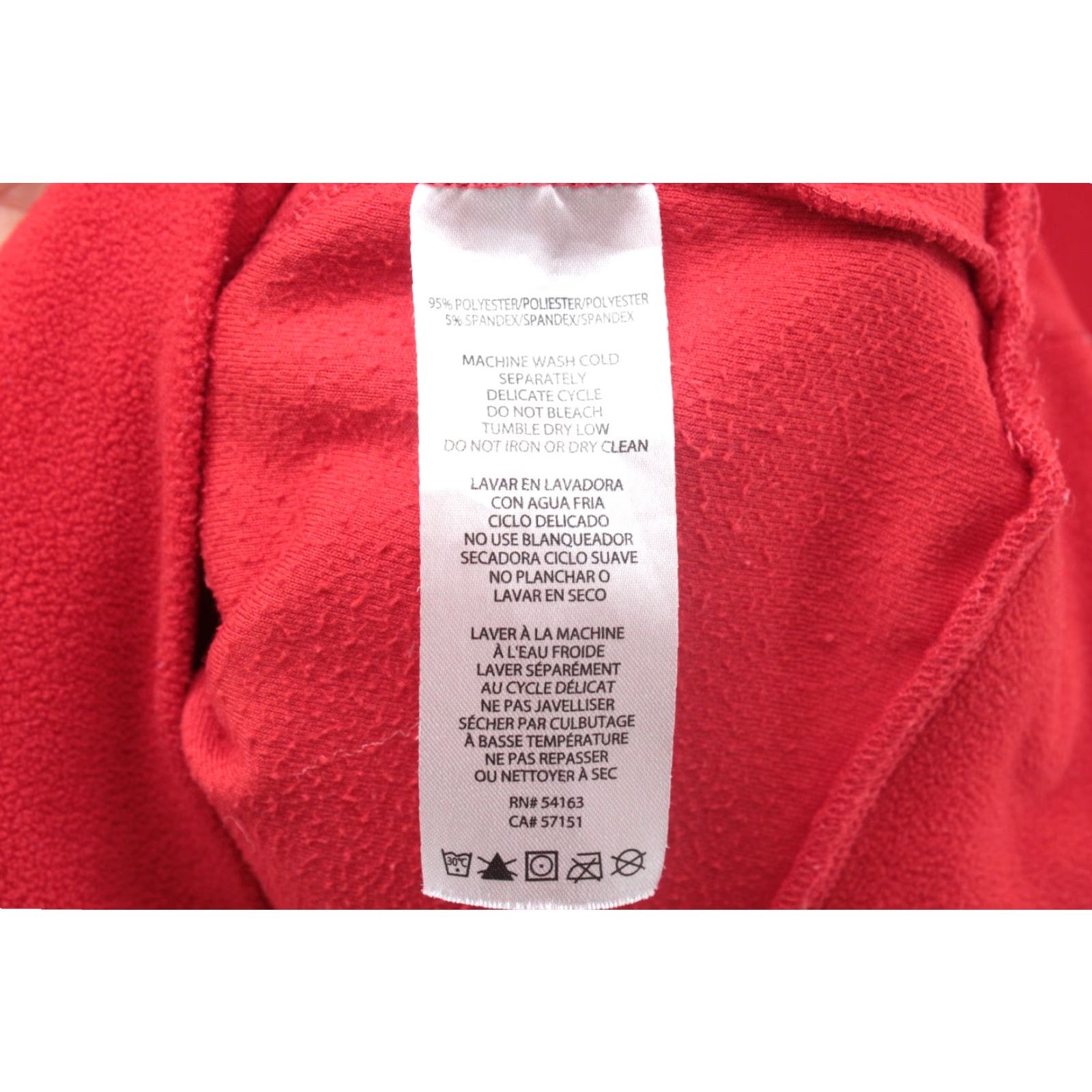 Tommy Hilfiger VINTAGE Tommy Hilfiger Sport Sweater Women's Large Red Fleece Cowl Neck Pullover Sweatshirt Sport Size L / US 10 / IT 46 - 5 Thumbnail
