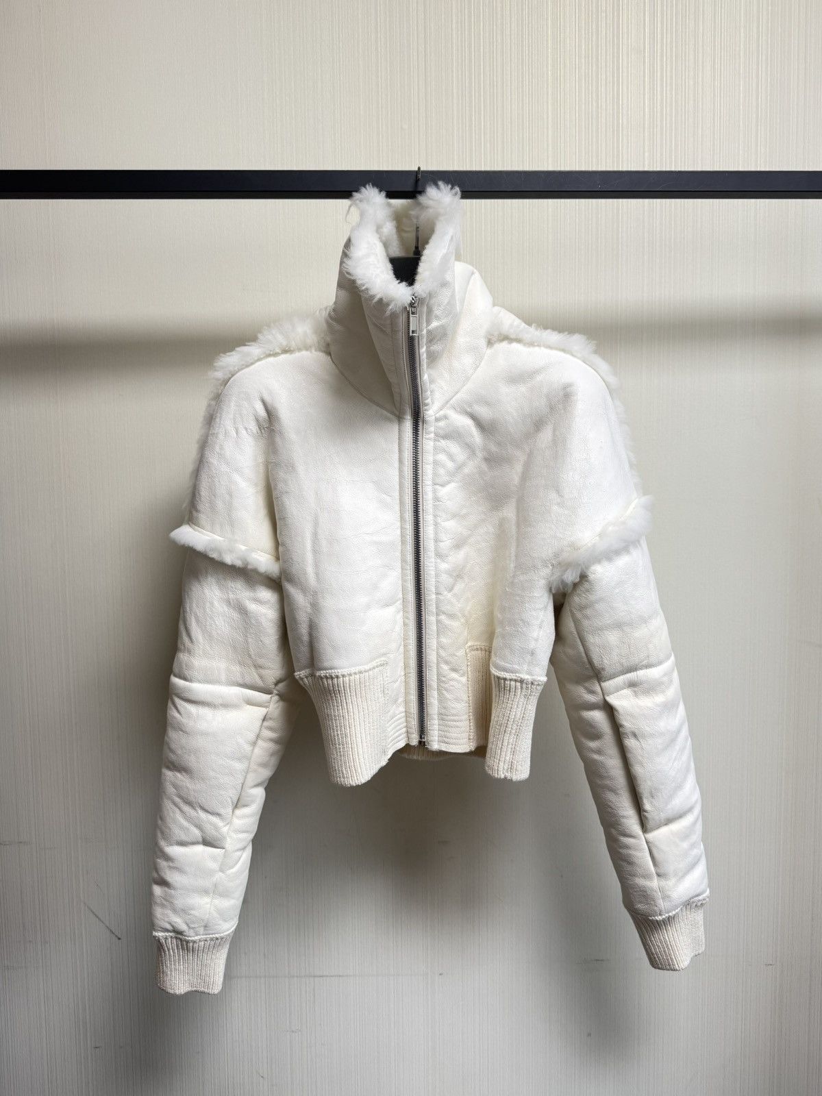 Rick Owens Rick owens 25FW Flight JKT CROPPED Leather Bomber jacket Size US M / EU 48-50 / 2 - 1 Thumbnail
