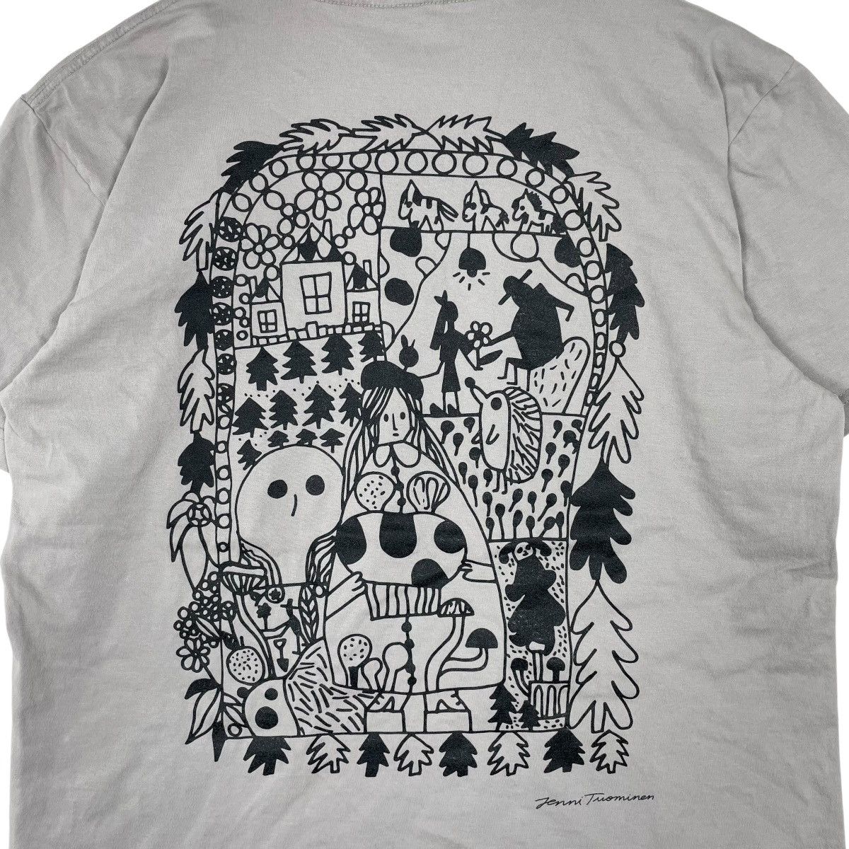 Vintage Vintage Art Illustrator Jenni Tuominen Tee Shirt Size US L / EU 52-54 / 3 - 2 Thumbnail