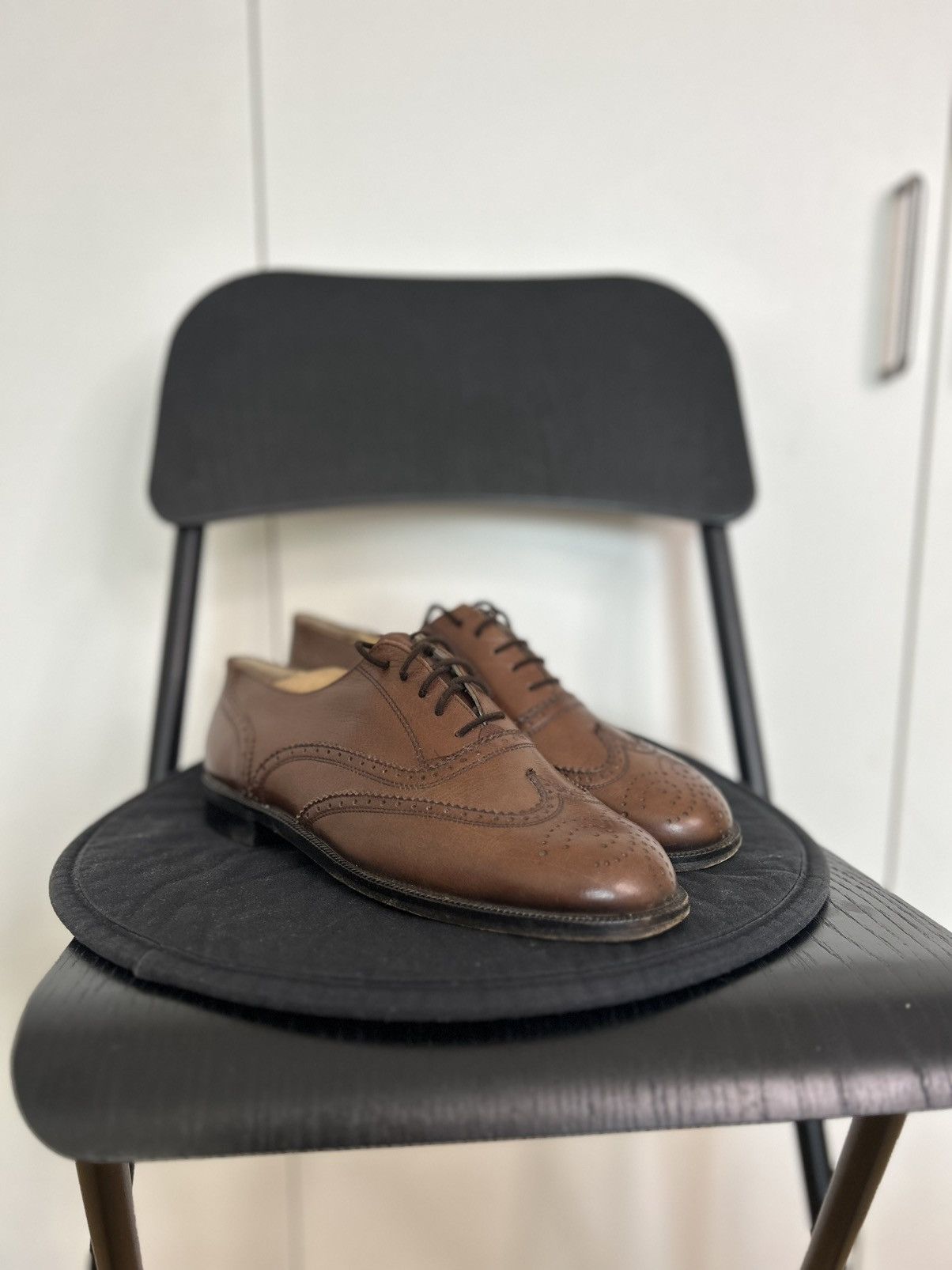 Bally × Vintage Bally brown leather vintage brogues UK7 US8 Size US 8 / EU 41 - 1 Thumbnail