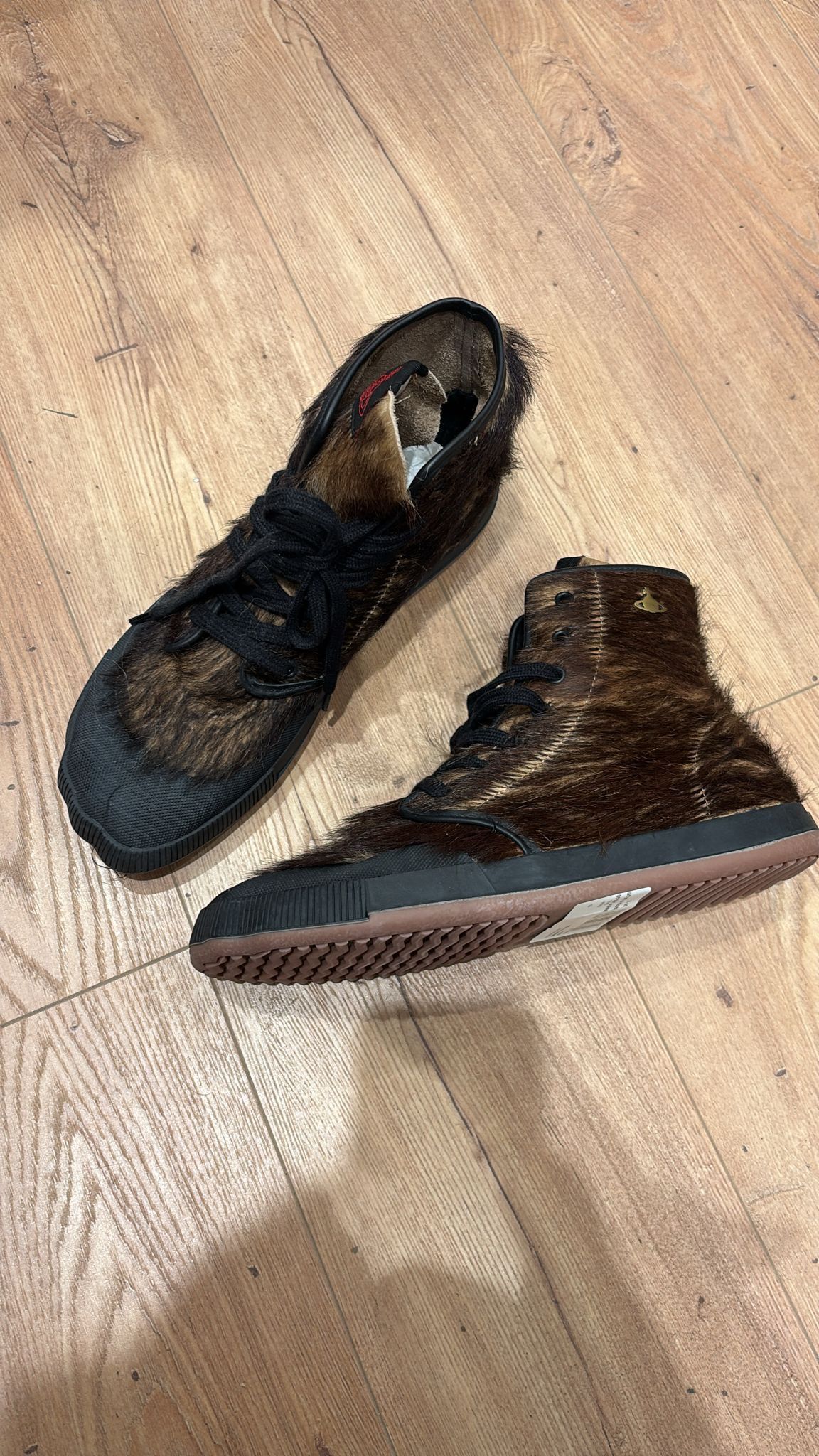 Vivienne Westwood o1srvl11e0326 Animal Gym Hi-Top Sneakers in Brown Size US 11 / EU 44 - 1 Preview