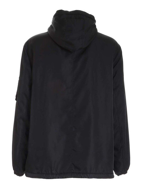 Moschino o1y0225 Logo Hooded Jacket in Black Size US L / EU 52-54 / 3 - 2 Thumbnail