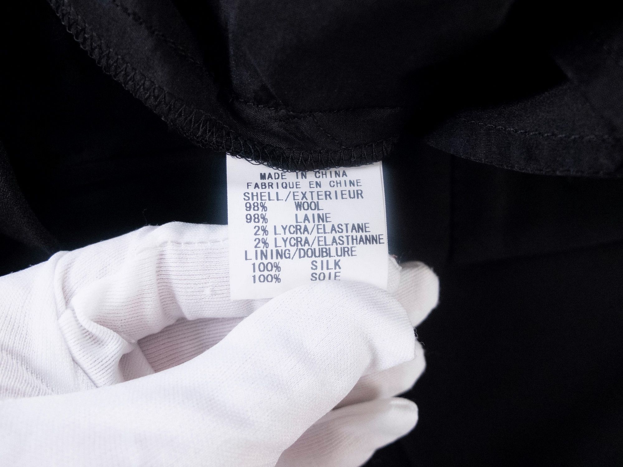 Helmut Lang HELMUT LANG black wool cropped pants trousers 4 Size 27" / US 4 / IT 40 - 10 Thumbnail