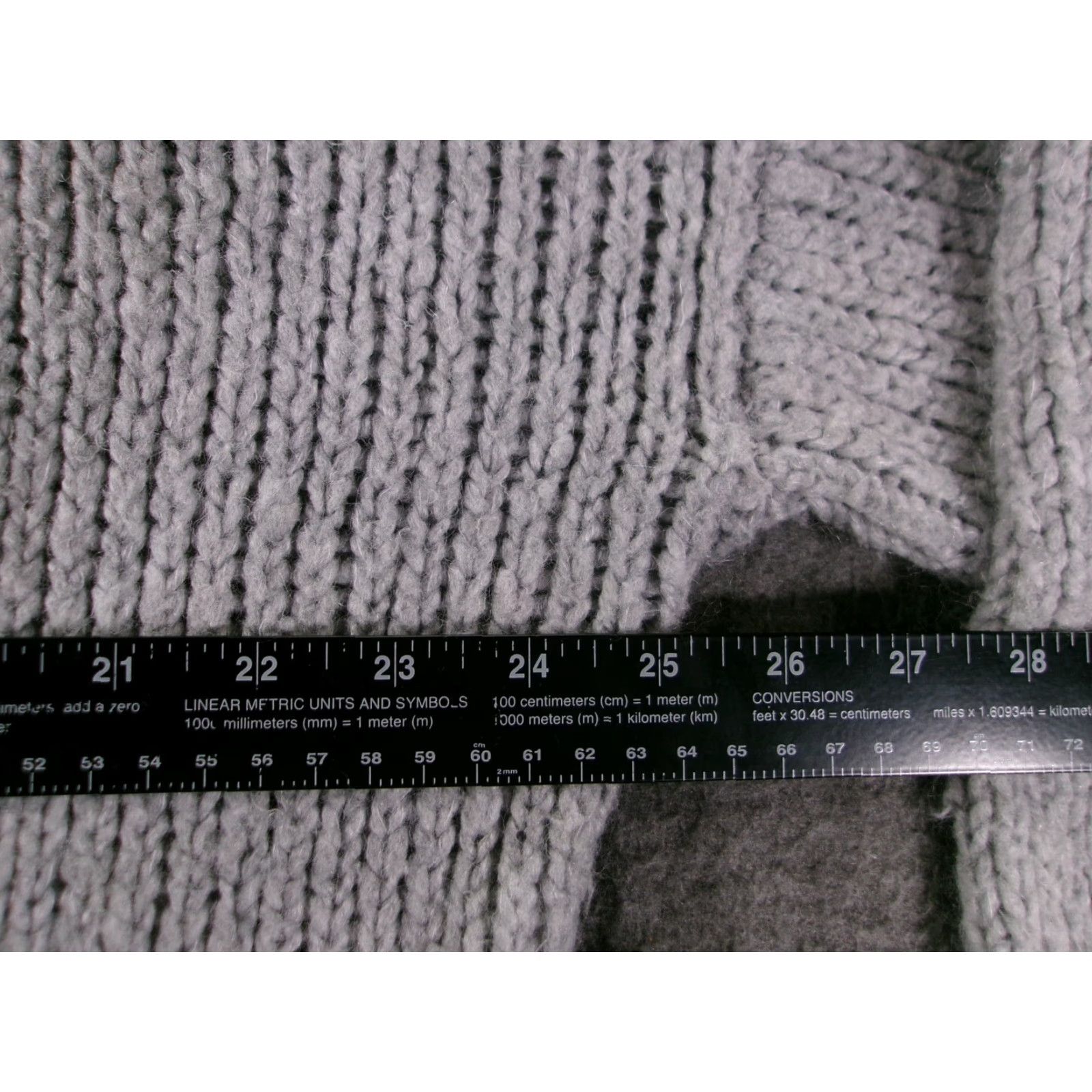 Vintage Aerie Sweater Cardigan Womens XS Small Open Front Knit Mohair Blend Cozy Gray Knit Size XS / US 0-2 / IT 36-38 - 3 Thumbnail