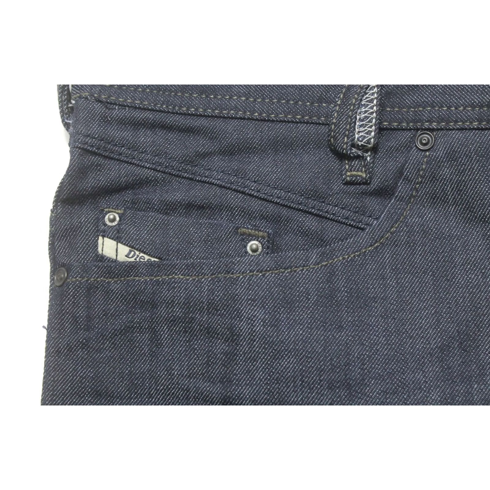Diesel DIESEL Iakop Regular Slim-Tapered 0880G Jeans Men's W34/L34 Button Denim Faded Blue Jeans Men Size US 34 / EU 50 - 6 Thumbnail