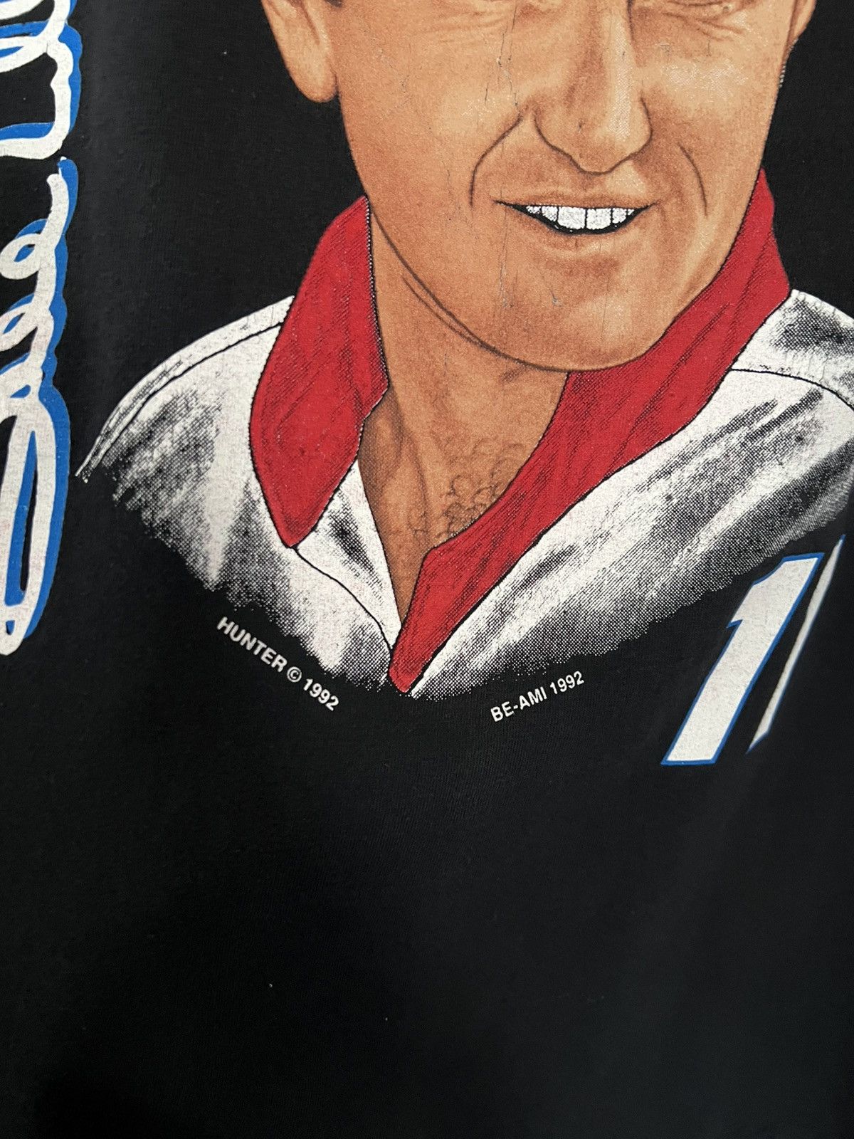 NASCAR 1992 Bill Elliott 11 Hunter Single Stitch Racing Tee Size US L / EU 52-54 / 3 - 3 Thumbnail