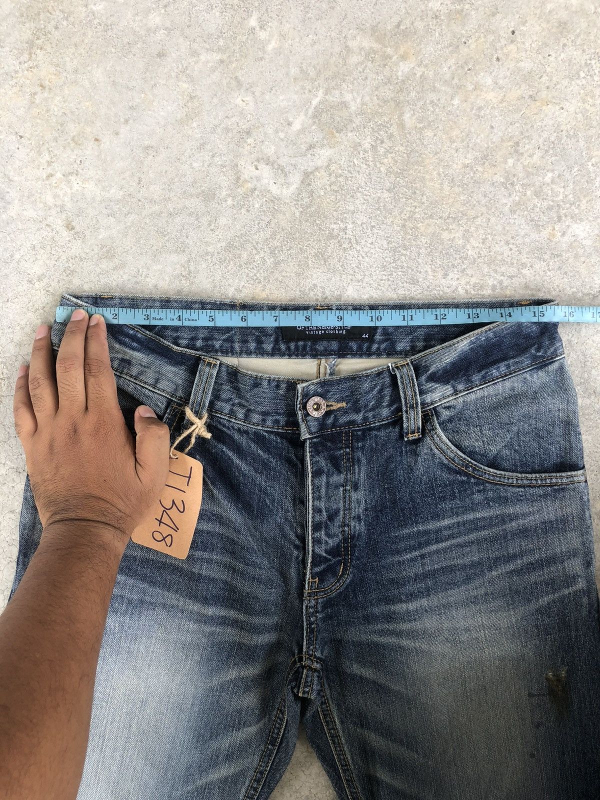 If Six Was Nine Of The Neige Flared Jeans Distressed Jeans J Cut Size US 31 - 24 Thumbnail
