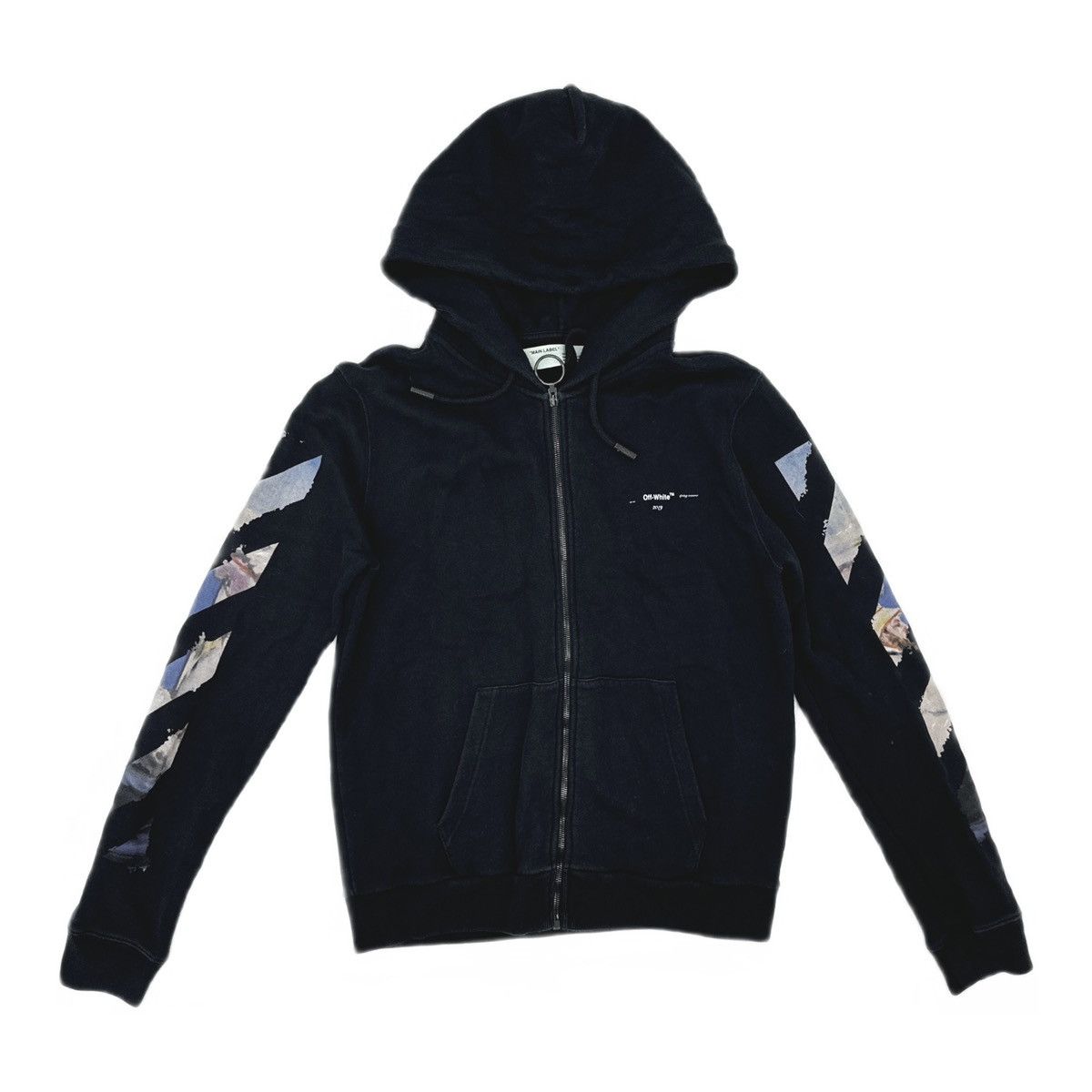 Off-White Off-White Diag Multicolour Zipped Hoodie Size US S / EU 44-46 / 1 - 2 Thumbnail