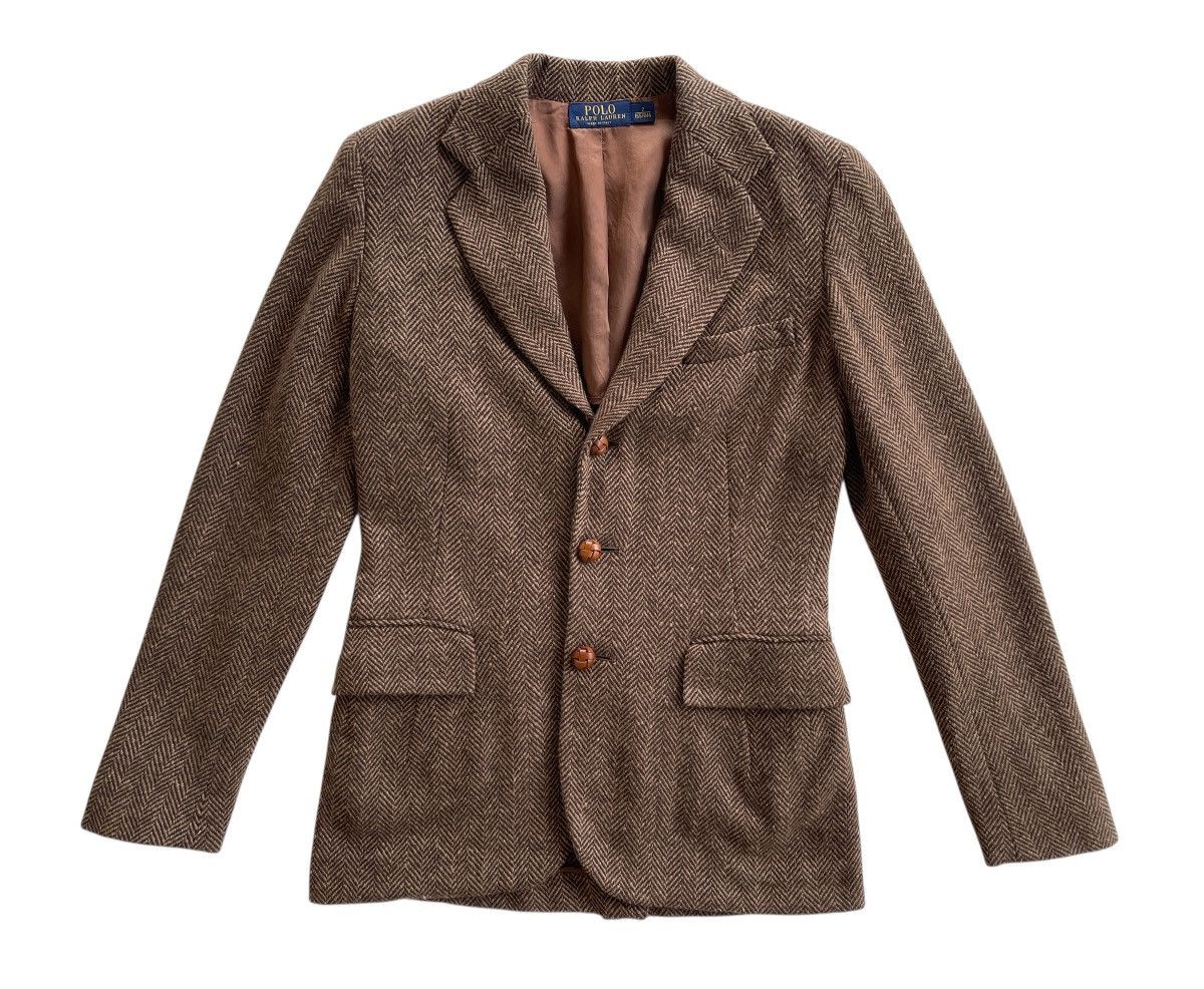 Polo Ralph Lauren RL67 Herringbone Wool Casual Coat Size M / US 6-8 / IT 42-44 - 2 Thumbnail