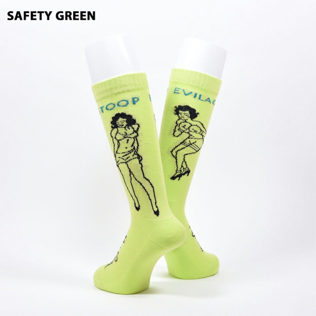 Japanese Brand EVILACT x STOOP Pinup Lady socks Size ONE SIZE - 1 Thumbnail