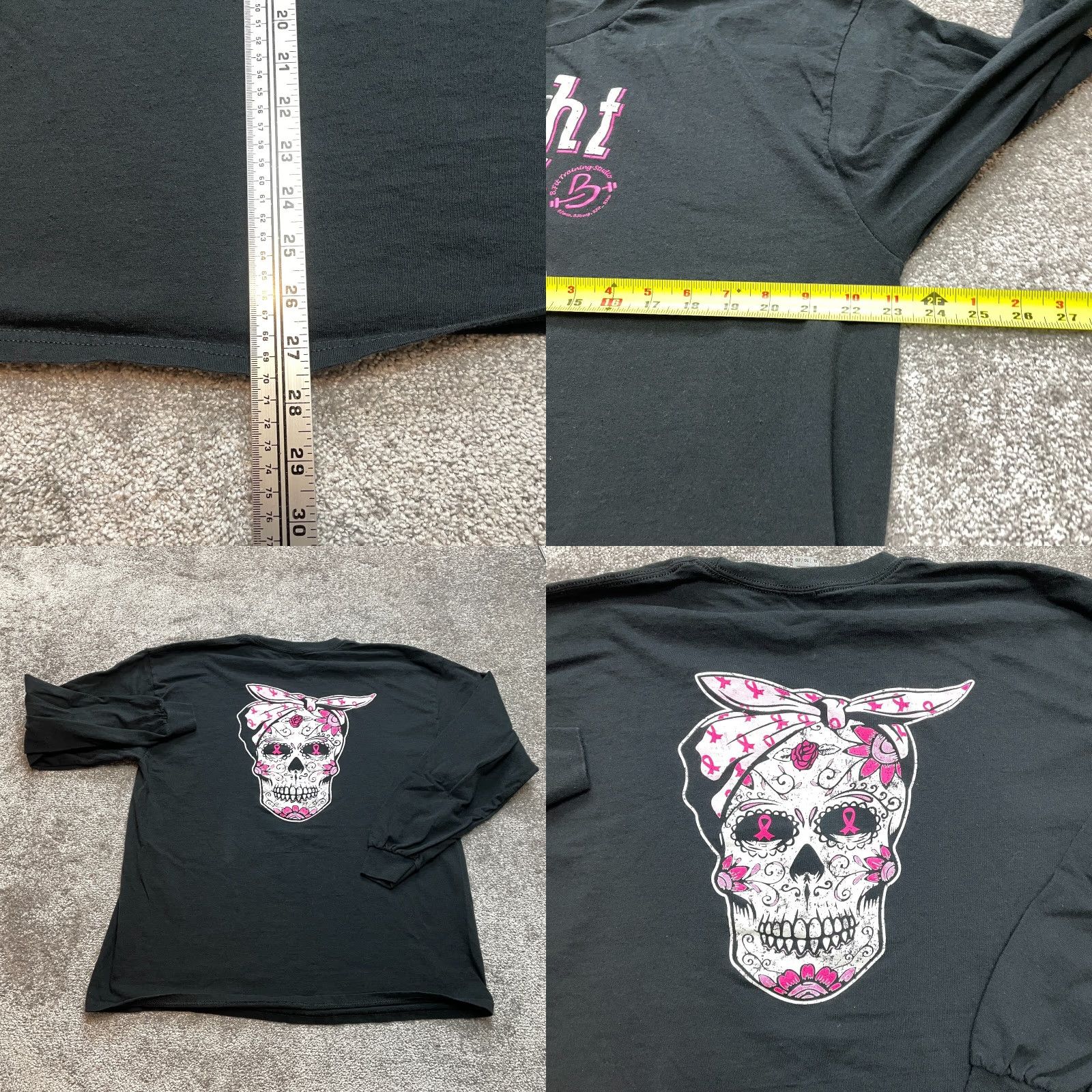 Gildan Gildan Shirt Adult XL Black Long Sleeve Crew Neck B.Fit Training Studio Top Regular Fit Cotton Blend T-Shirt Size XL / US 12-14 / IT 48-50 - 8 Thumbnail