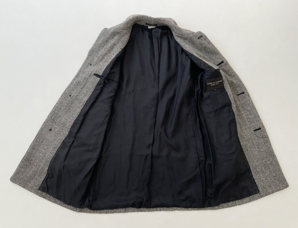 Comme des Garcons A/W 03 Panelled Patterned Weave Overcoat Size US L / EU 52-54 / 3 - 14 Thumbnail