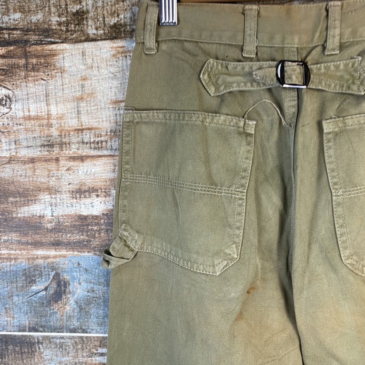 Vintage DL Half Beige cargo vintage Casual Pants #C946 Size 22" - 14 Thumbnail