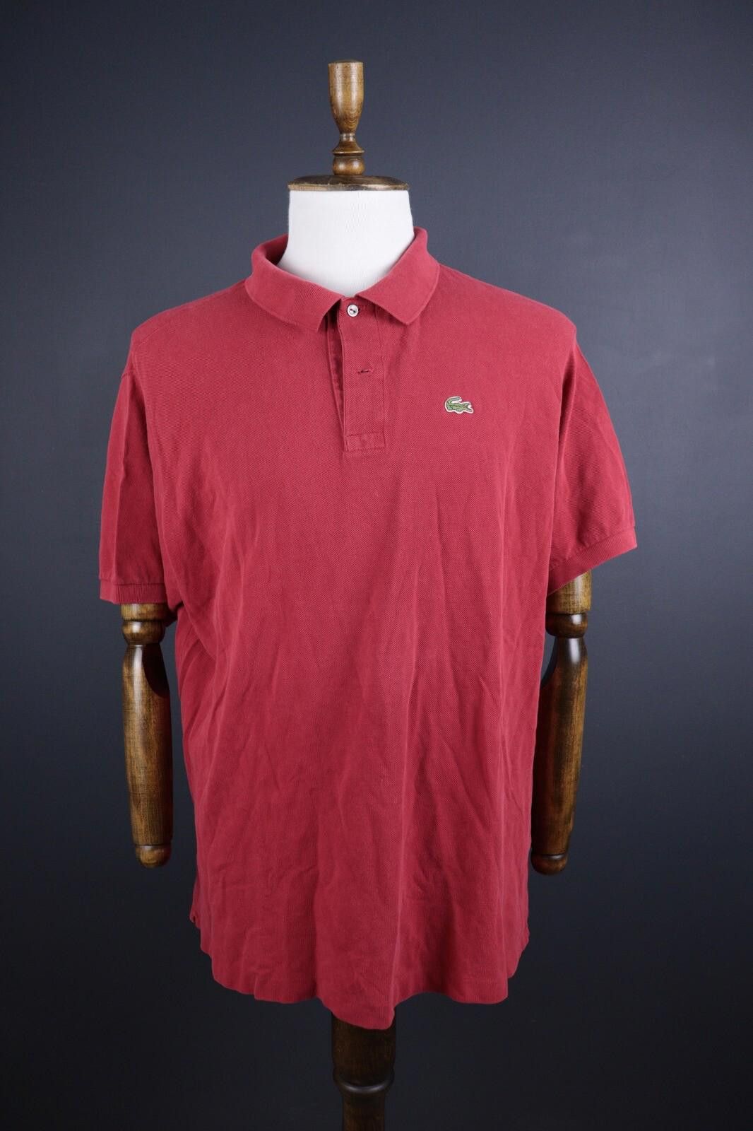 Lacoste Chemise Lacoste Red Summer Polo Shirt Size 8 / 3XL Size US XXL / EU 58 / 5 - 1 Thumbnail