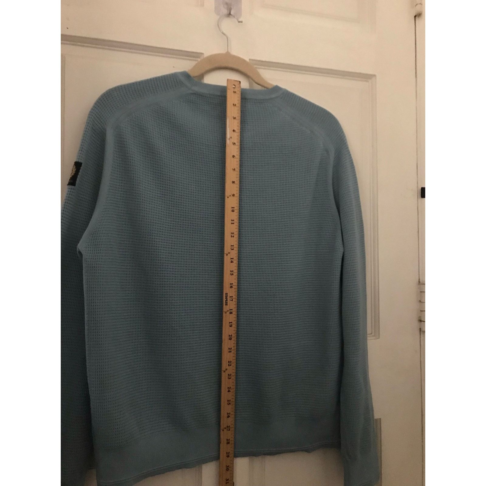 Belstaff BELSTAFF Guide Crewneck Jumper Men's 3XL LS Blue 100% Cotton Size US XXL / EU 58 / 5 - 6 Thumbnail
