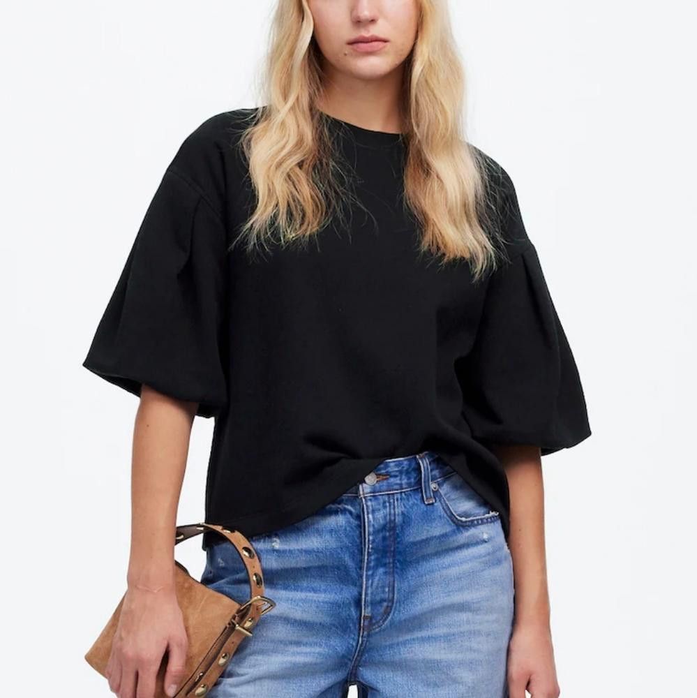 Madewell Madewell Puff-Sleeve Sweatshirt Tee Size XXS / US 00 / IT 34 - 1 Thumbnail