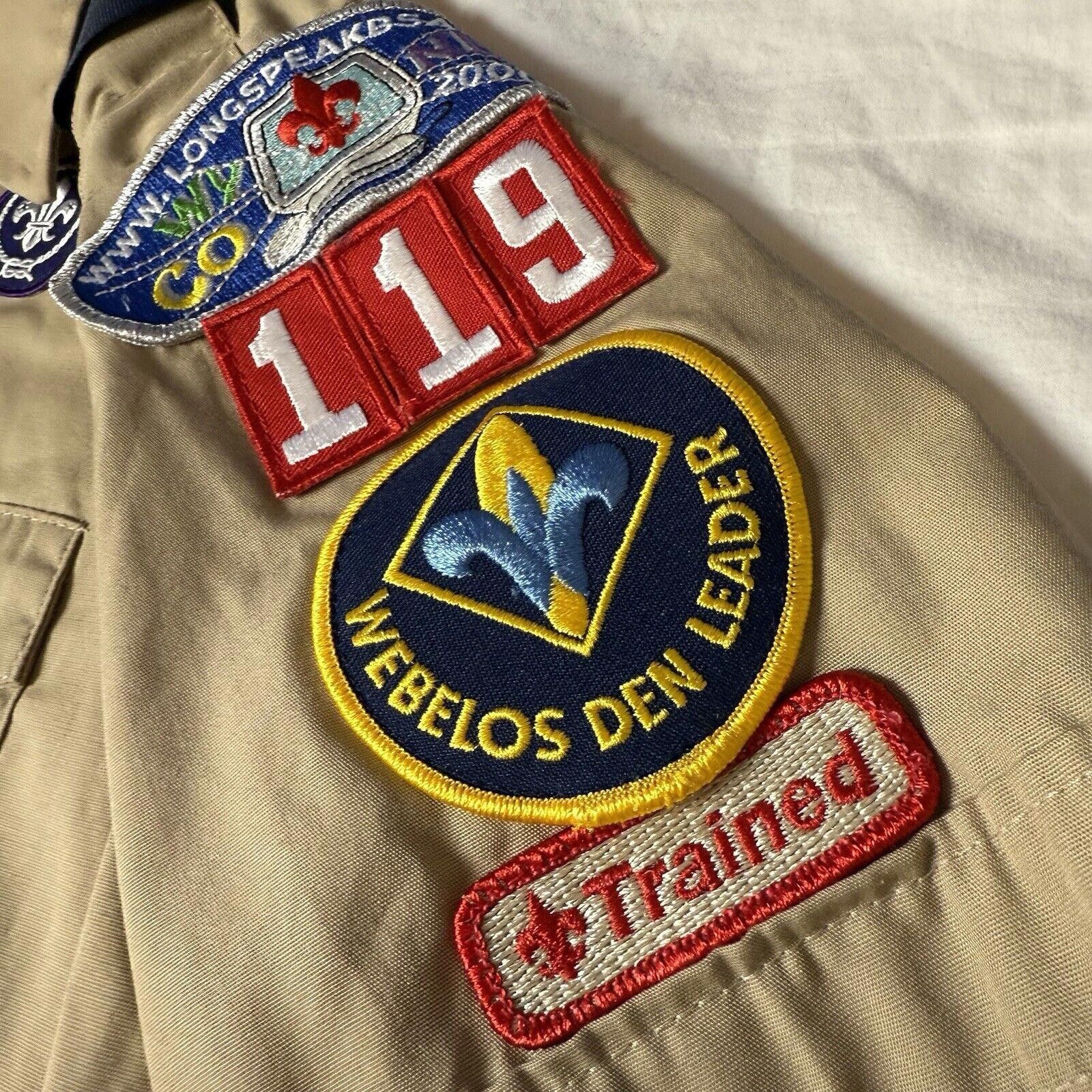 Designer Rare Boy Scouts Den Leader Official Blouse Sz M Longs Peak Size US XXS / EU 40 - 4 Thumbnail