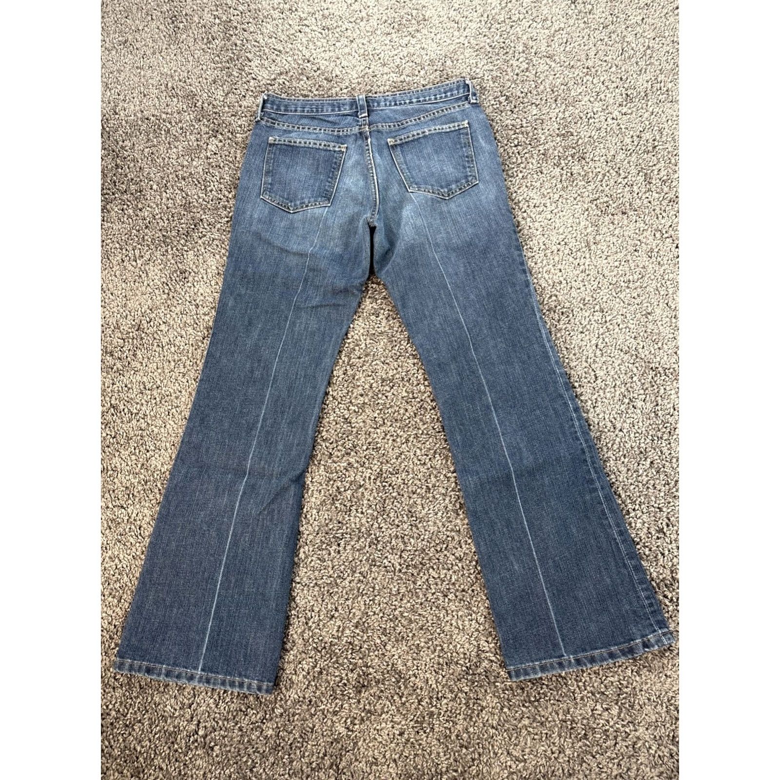 Vintage VINTAGE Gap Low Rise Boot Jeans Size 8 (32x30) Med Wash Stretch Blue Denim 90s Womens Jeans Flared Pockets Size 24" / US 00 / IT 34 - 7 Thumbnail