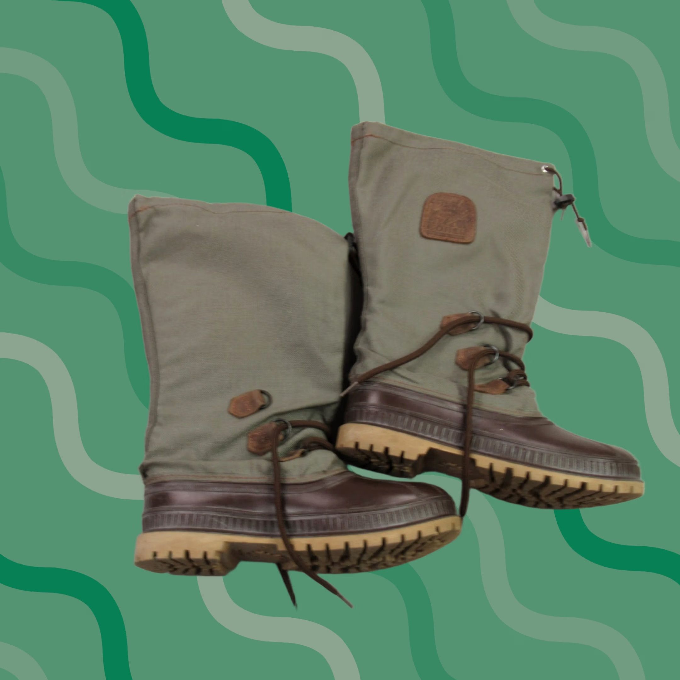 SOREL Sorel Greely Chukka Boots Lace Up Suede Leather Sage  display picture 1