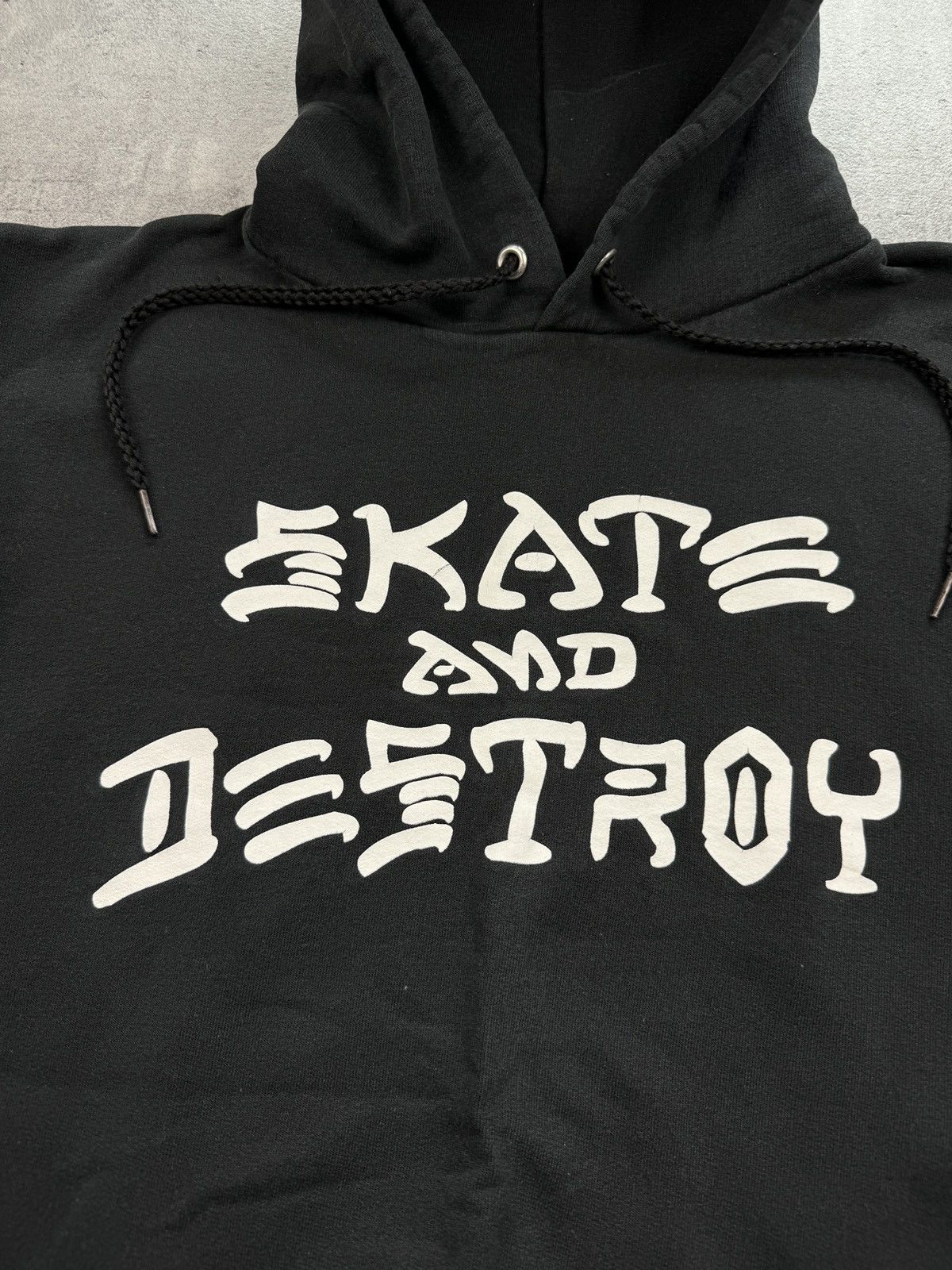 Thrasher × Vintage Thrasher Skate and Destroy rap boxy black hoodie vintage Size US M / EU 48-50 / 2 - 3 Thumbnail