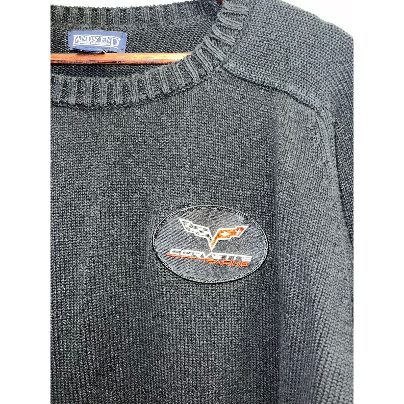 Vintage Vintage Corvette Sweater Car Racing Land's End 80s VTG XL Size US XL / EU 56 / 4 - 3 Thumbnail