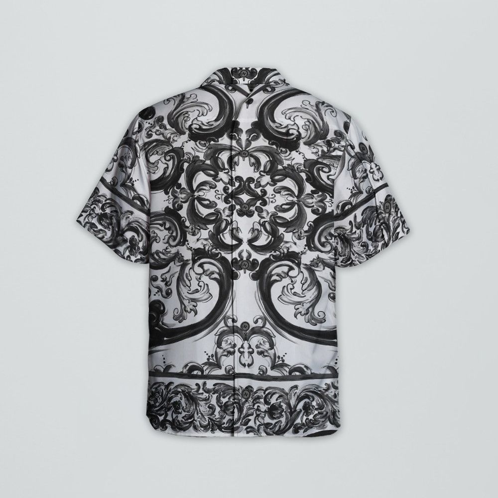 Designer Majolica-Print Twill Hawaii Shirt Size US L / EU 52-54 / 3 - 4 Thumbnail