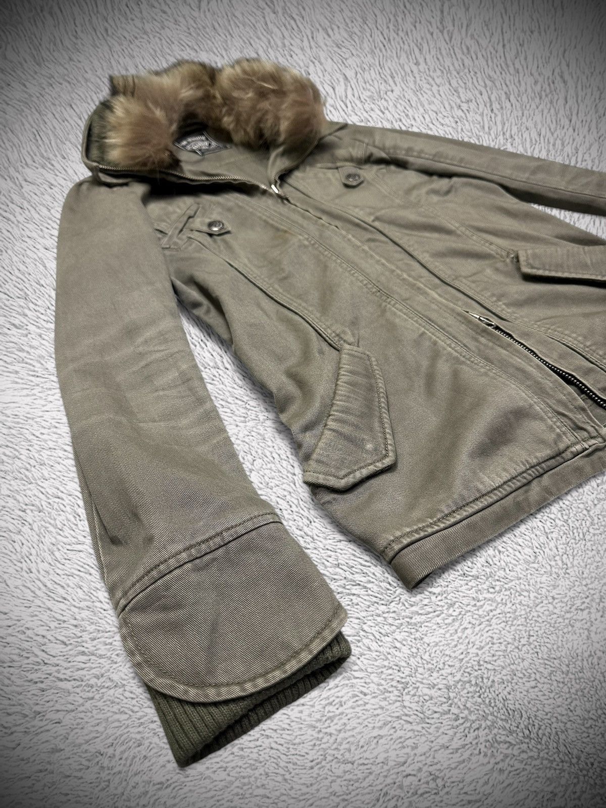 Japanese Brand 💥rare💥 maison gilly faux fur military lgb x goa jacket Size US M / EU 48-50 / 2 - 3 Thumbnail